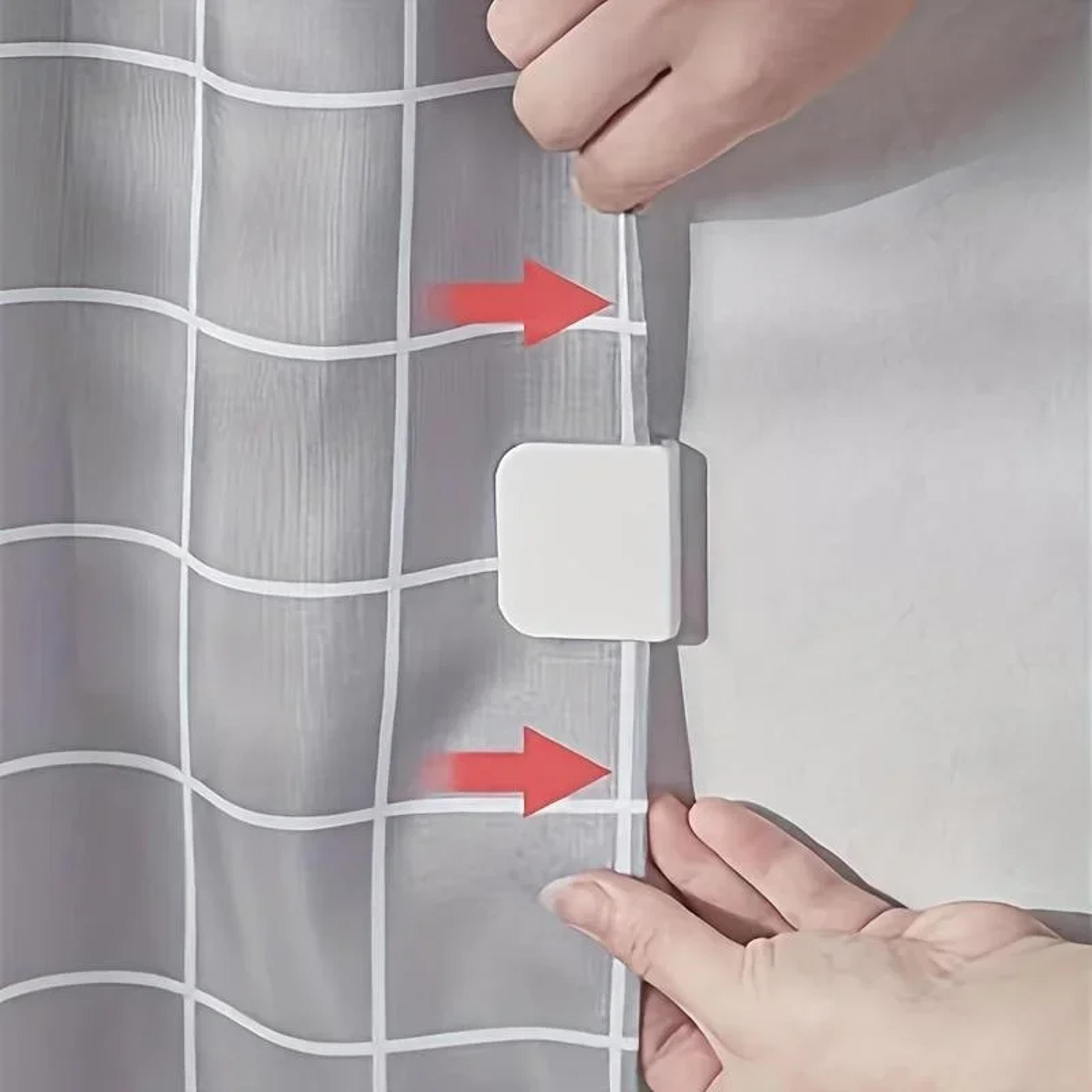 Shower Curtain Fixing Tool Windproof Clip Stop Protect Clips Bathroom Accessories 1