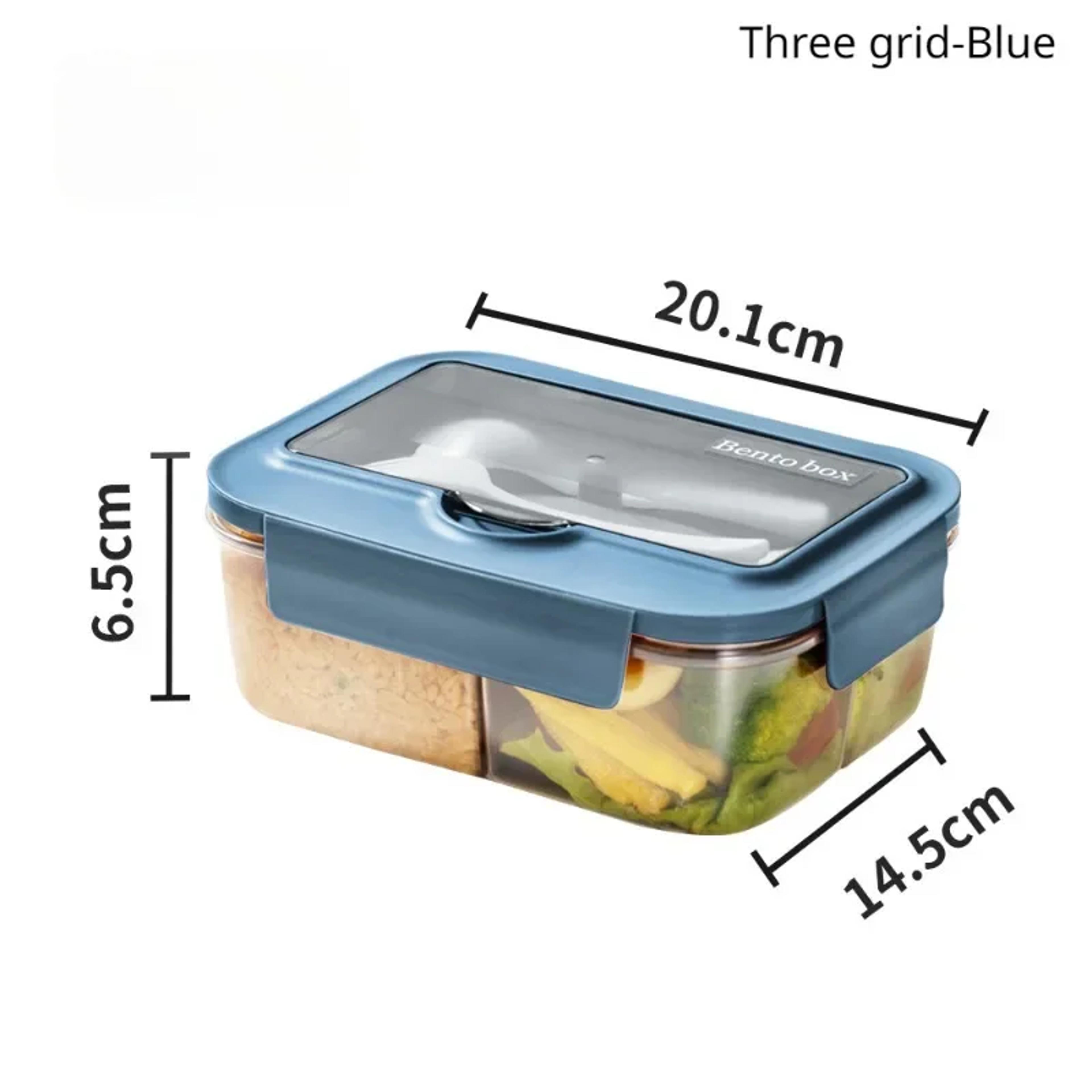Square Divided Bento Box With Tableware Leakproof MicrowaveSafe Lunch Box For Office Picnic  Campin 10