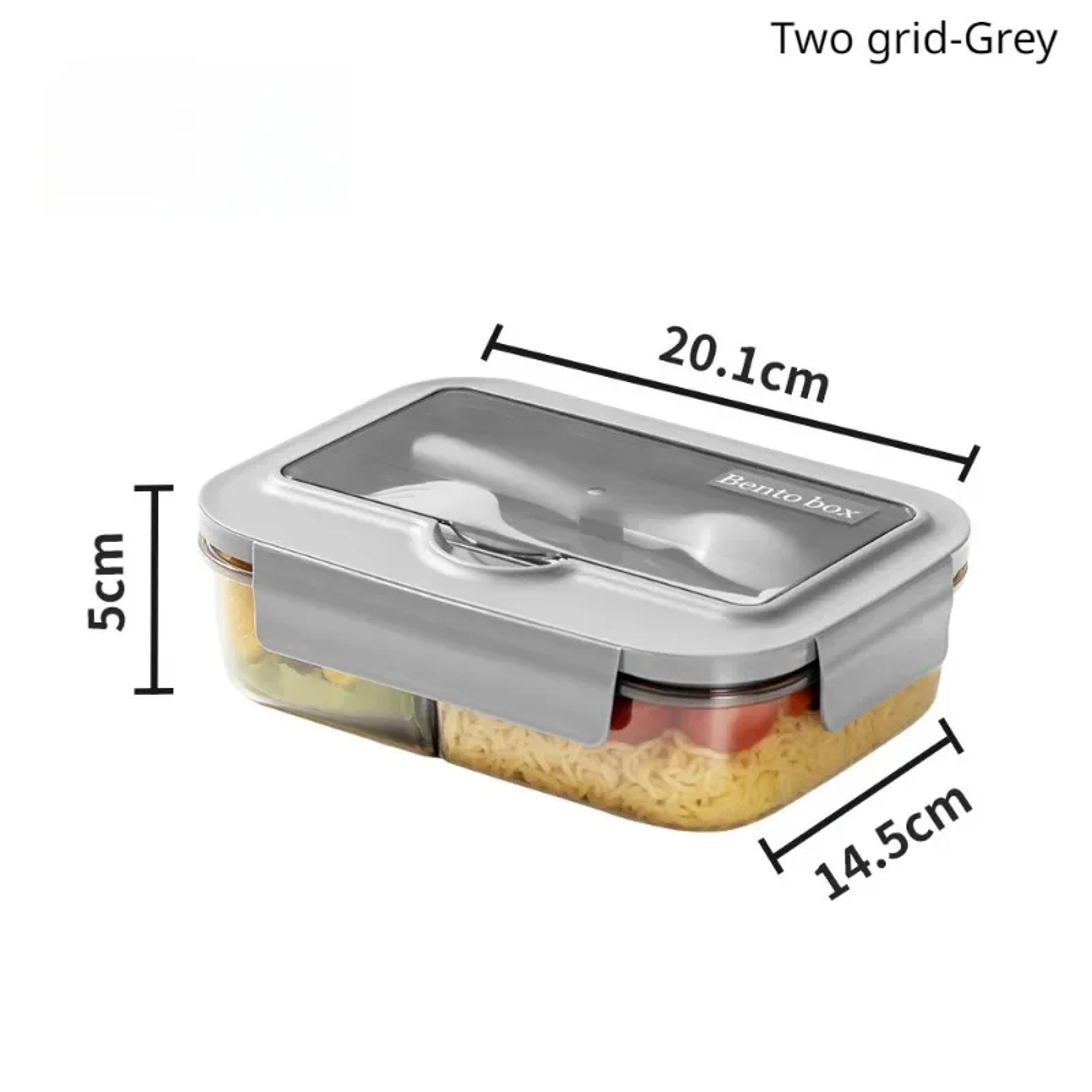 Square Divided Bento Box With Tableware Leakproof MicrowaveSafe Lunch Box For Office Picnic  Campin 8