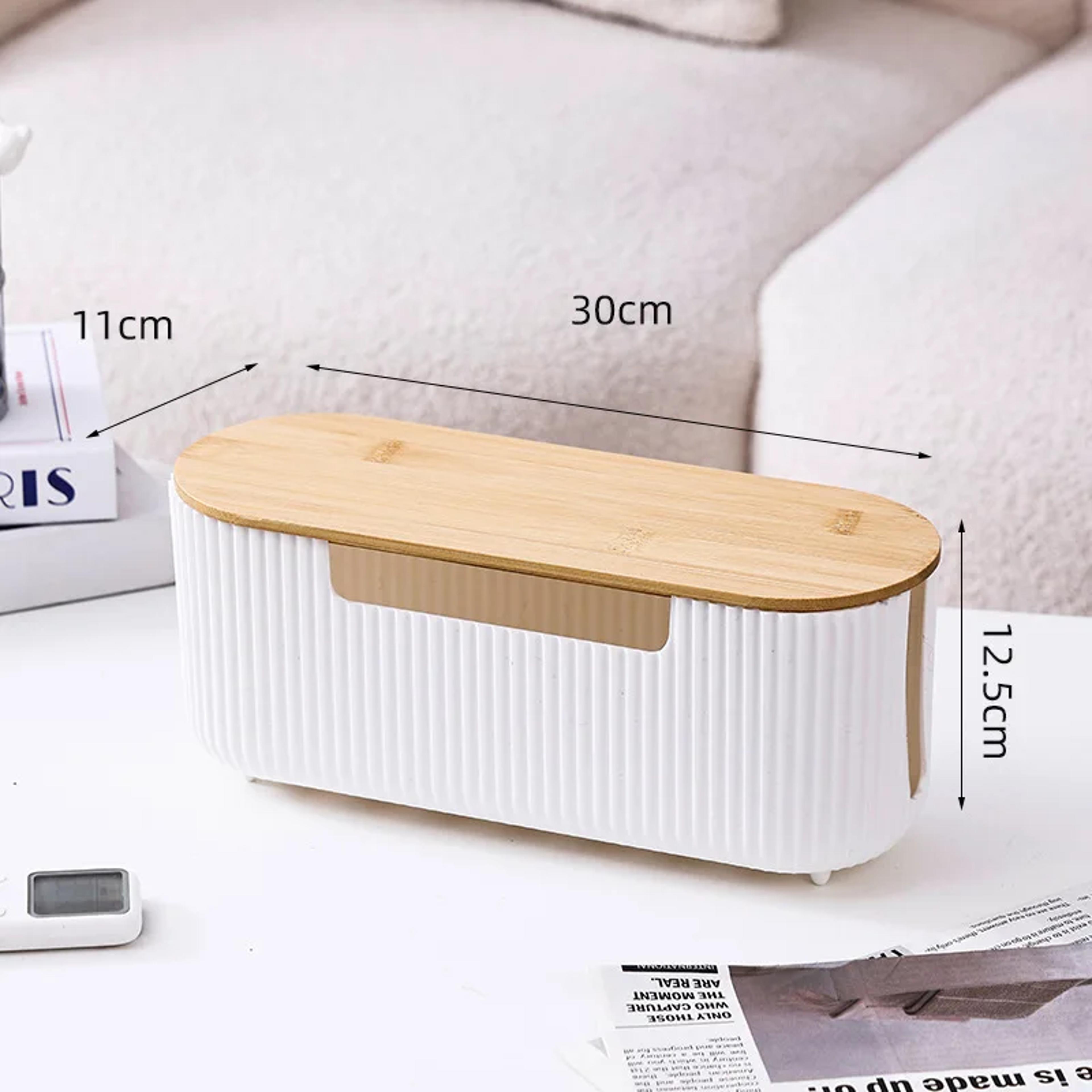 Cable Management Box Dustproof Desktop Power Strip Organizer For Home  Office 4