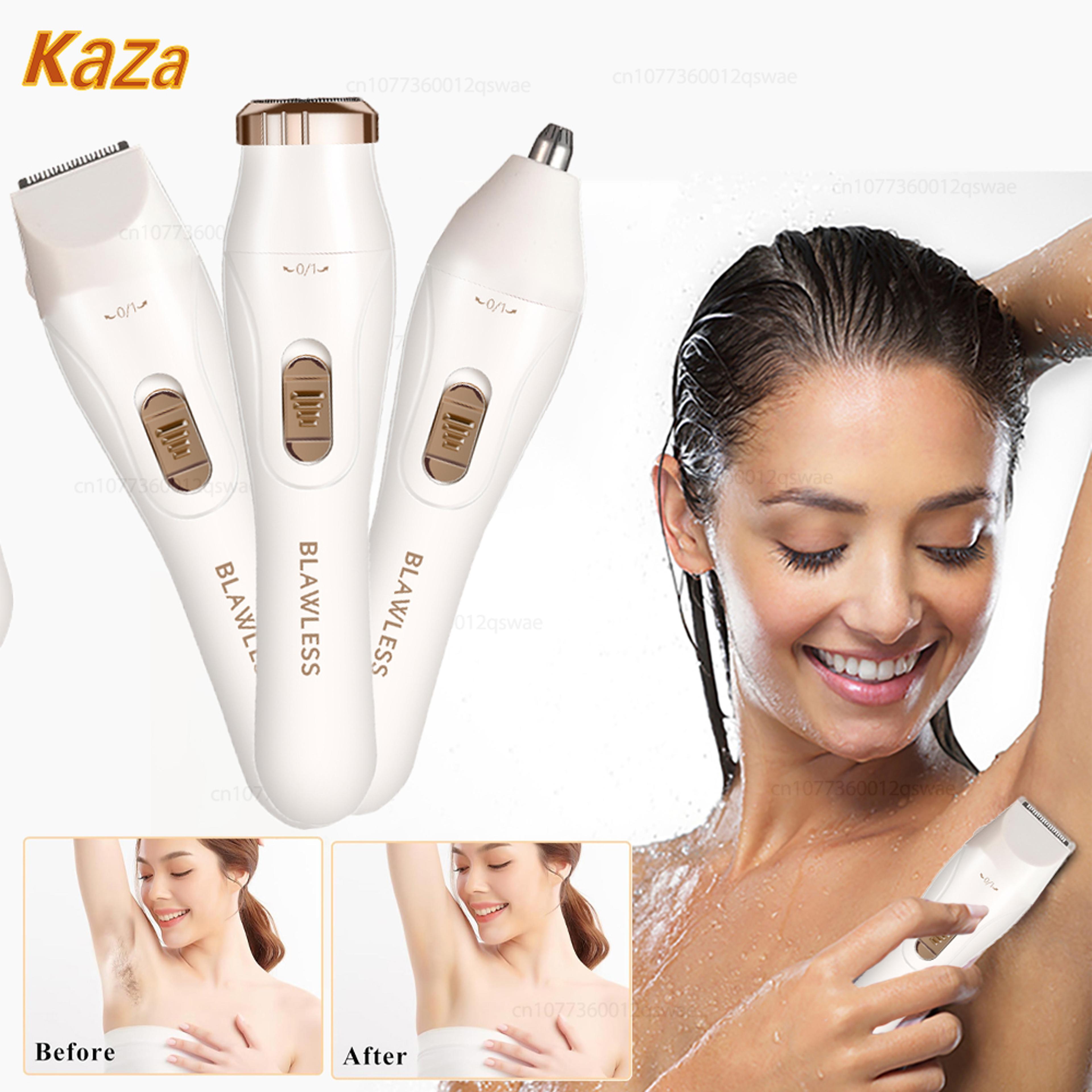 portable electric shaver for women painless bikini trimmer & facial razor for smooth skin