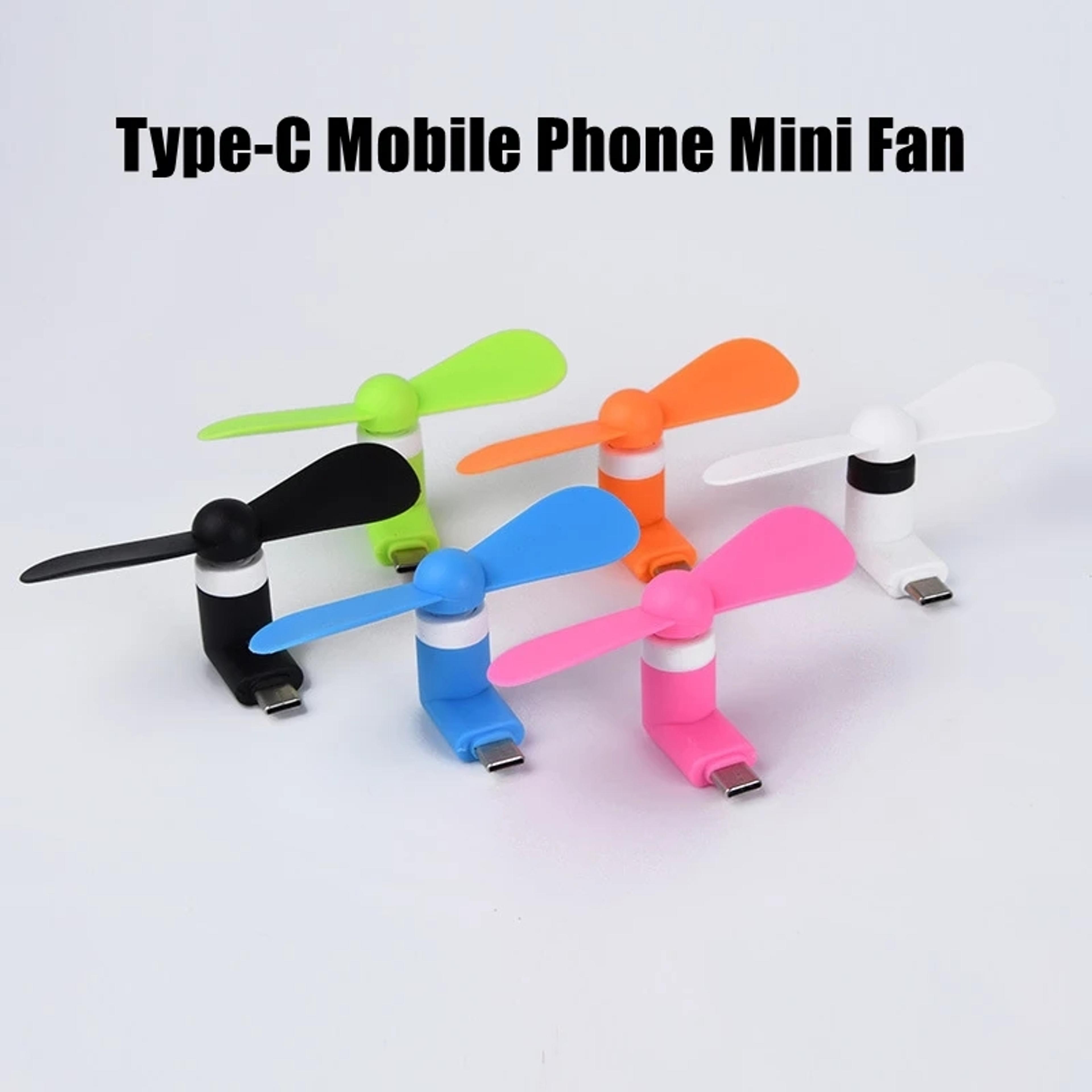 Portable USB Mini Fan For Mobile Phones TypeC Charging Cooling Gadget 0