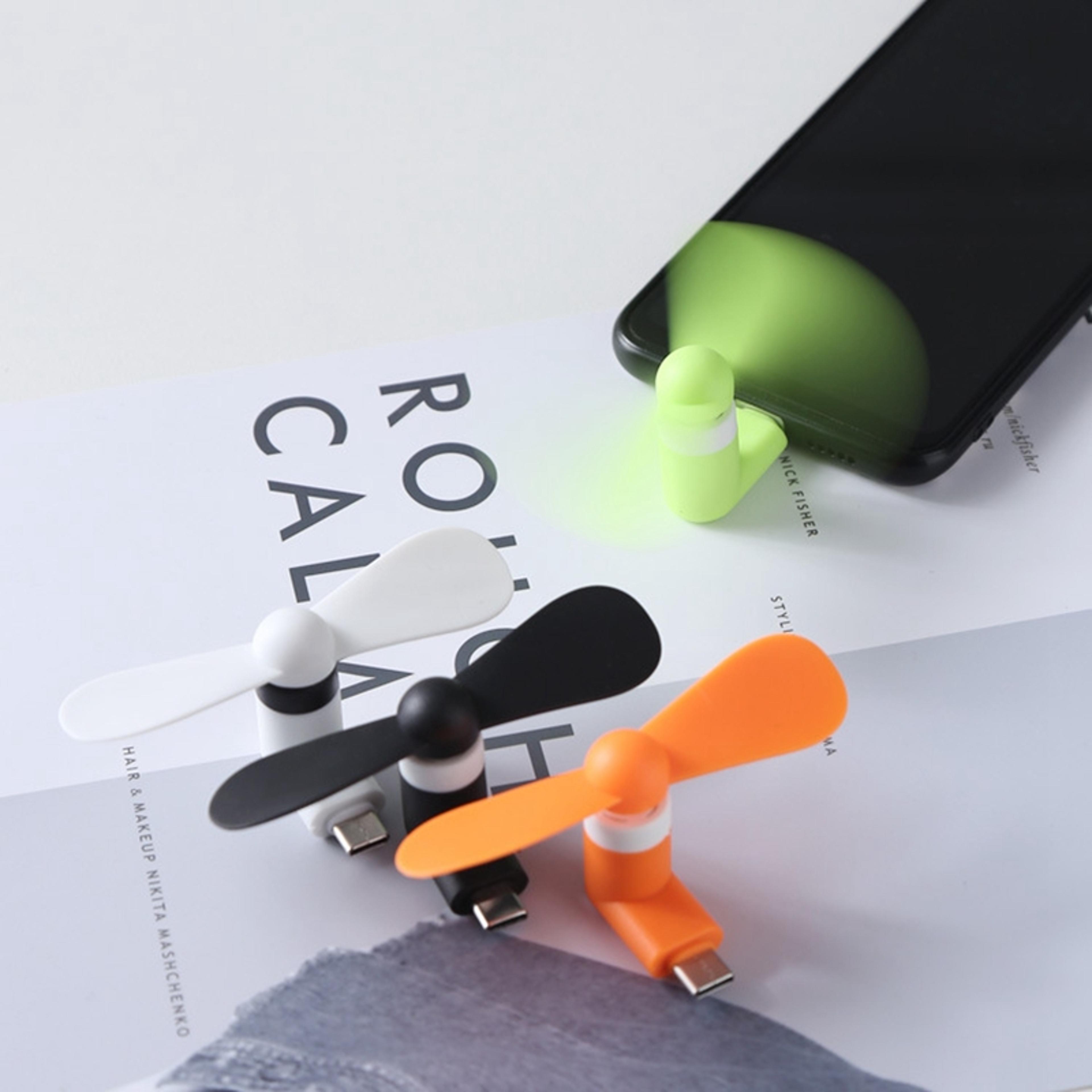 Portable USB Mini Fan For Mobile Phones TypeC Charging Cooling Gadget 2