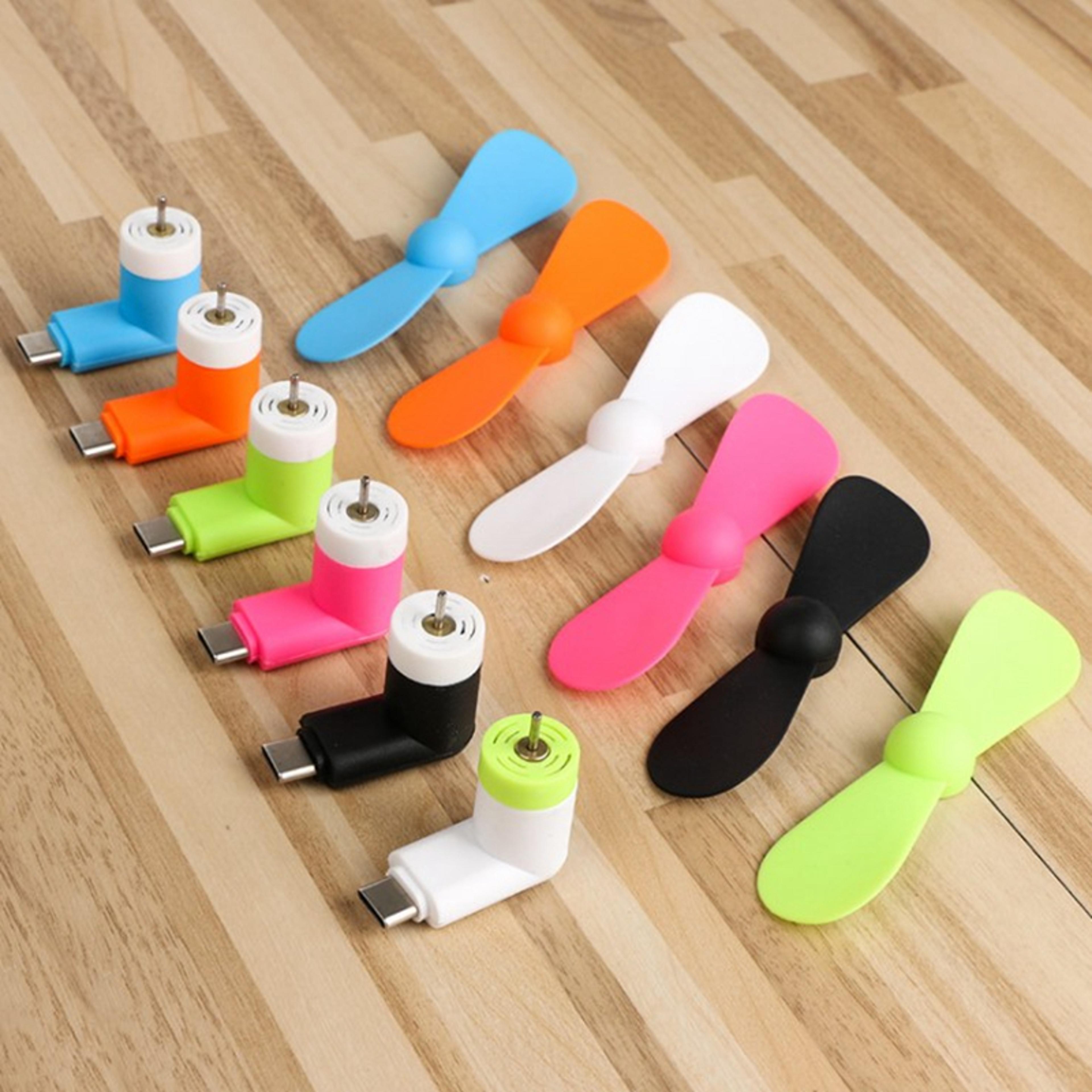 Portable USB Mini Fan For Mobile Phones TypeC Charging Cooling Gadget 3