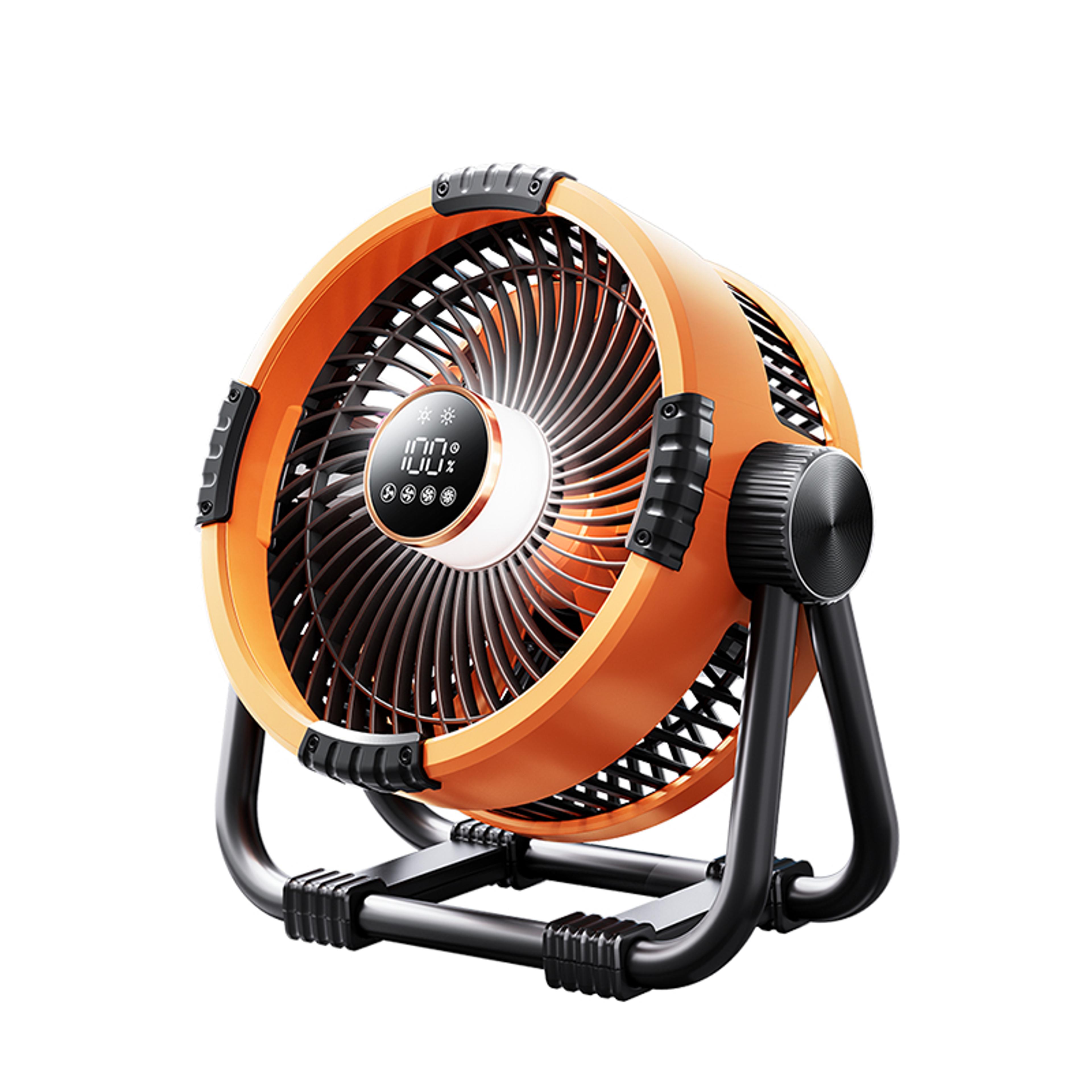 Camping Fan Outdoor Ceiling Fan With LED Lighting  Power Bank 7