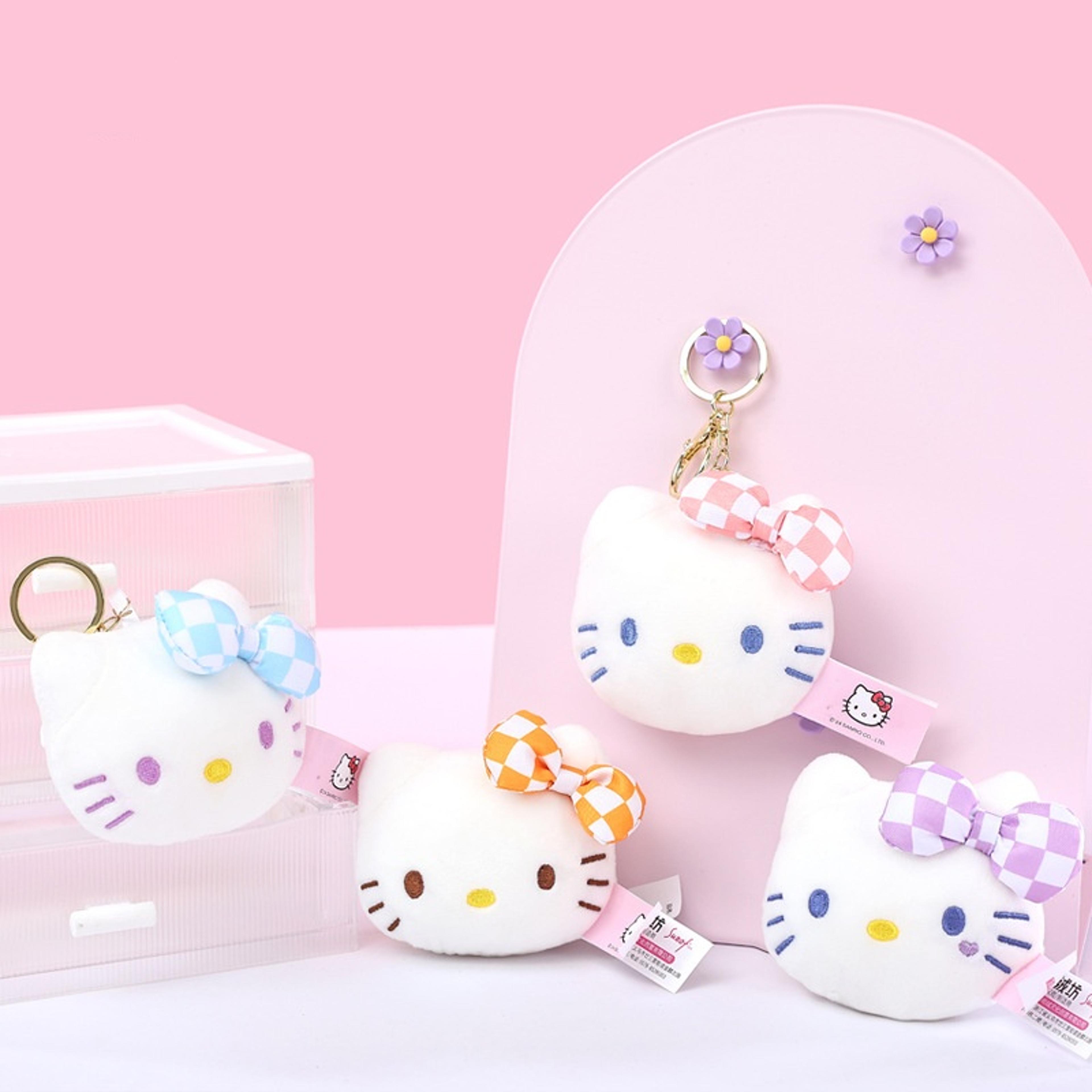 Authentic Sanrio Hello Kitty Kuromi Plush Doll Keychain Cute Christmas Gift Pendant 1