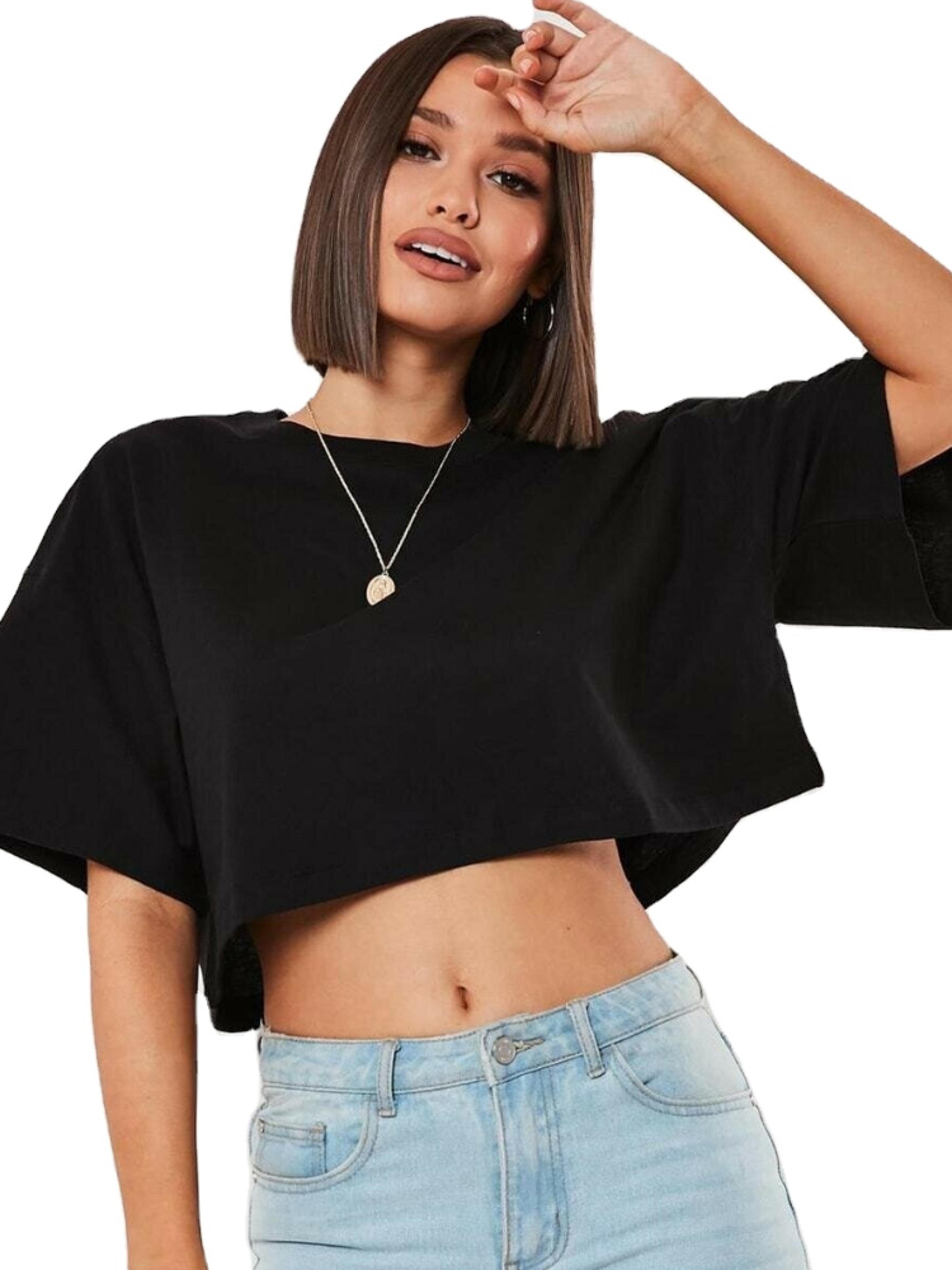 womens cotton yoga crop top breathable, loose fit fitness shirt for dance, running & gym workouts