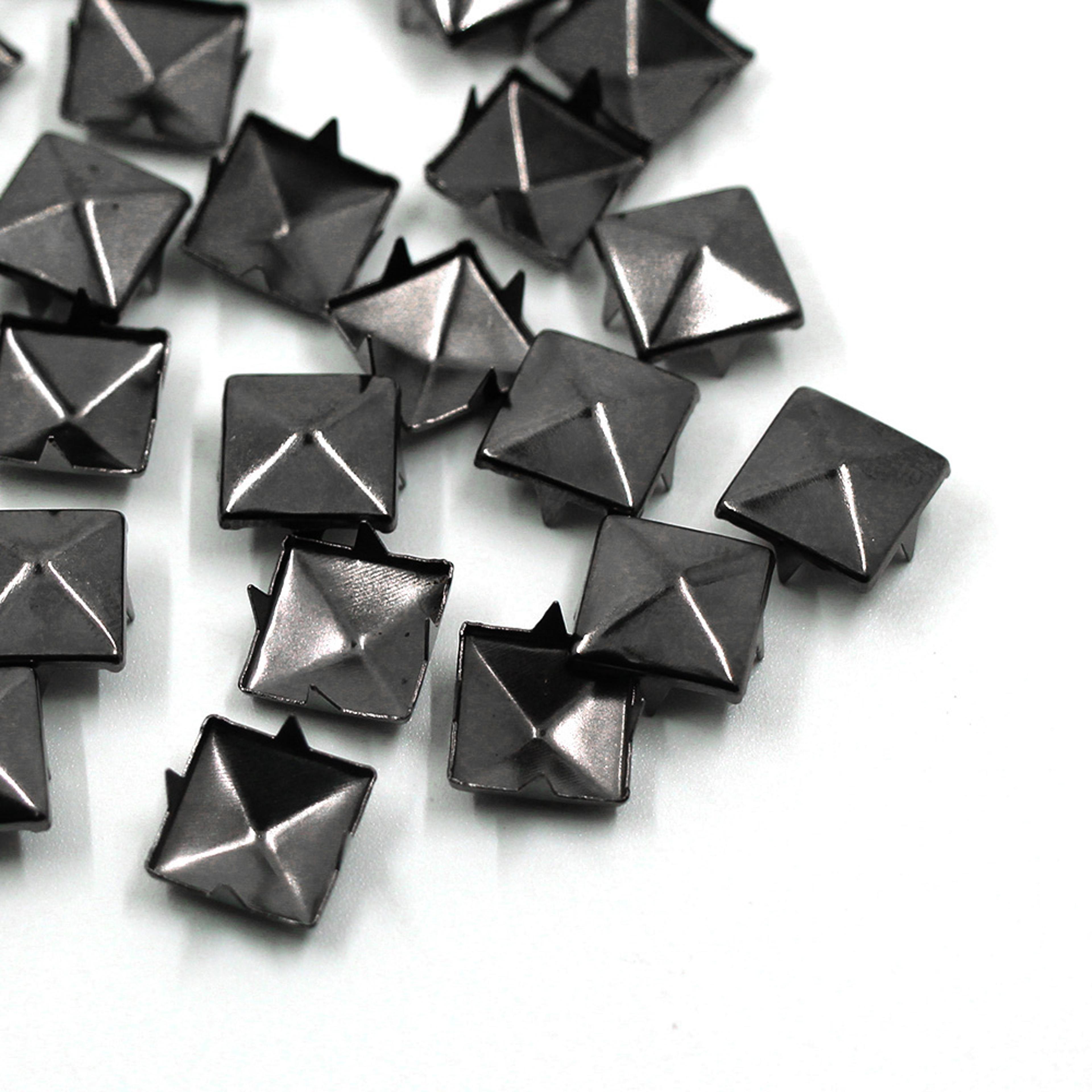 Metal Spikes Square Studs Rivets For Leather Craft Clothes Shoes  Bracelets 2