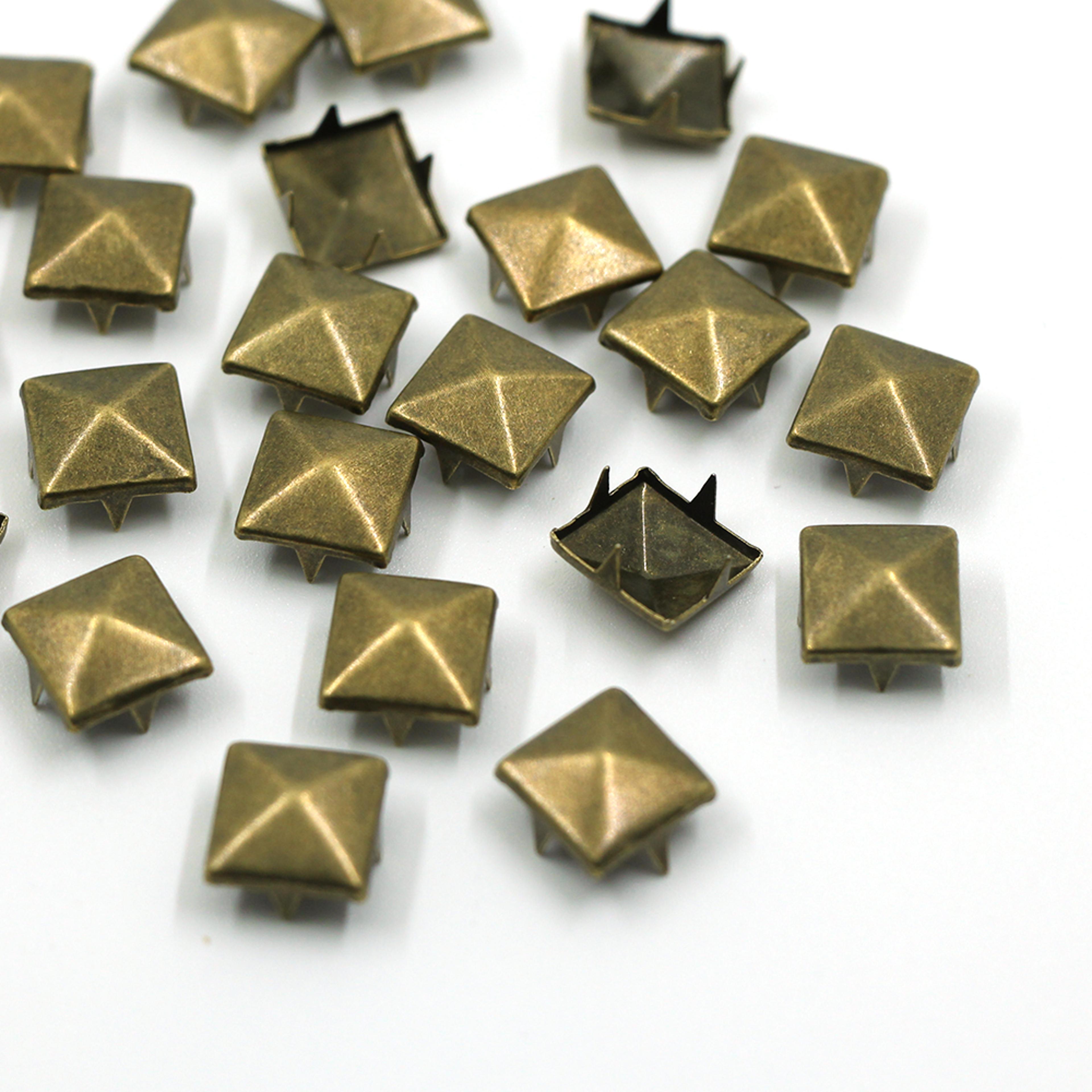 Metal Spikes Square Studs Rivets For Leather Craft Clothes Shoes  Bracelets 3