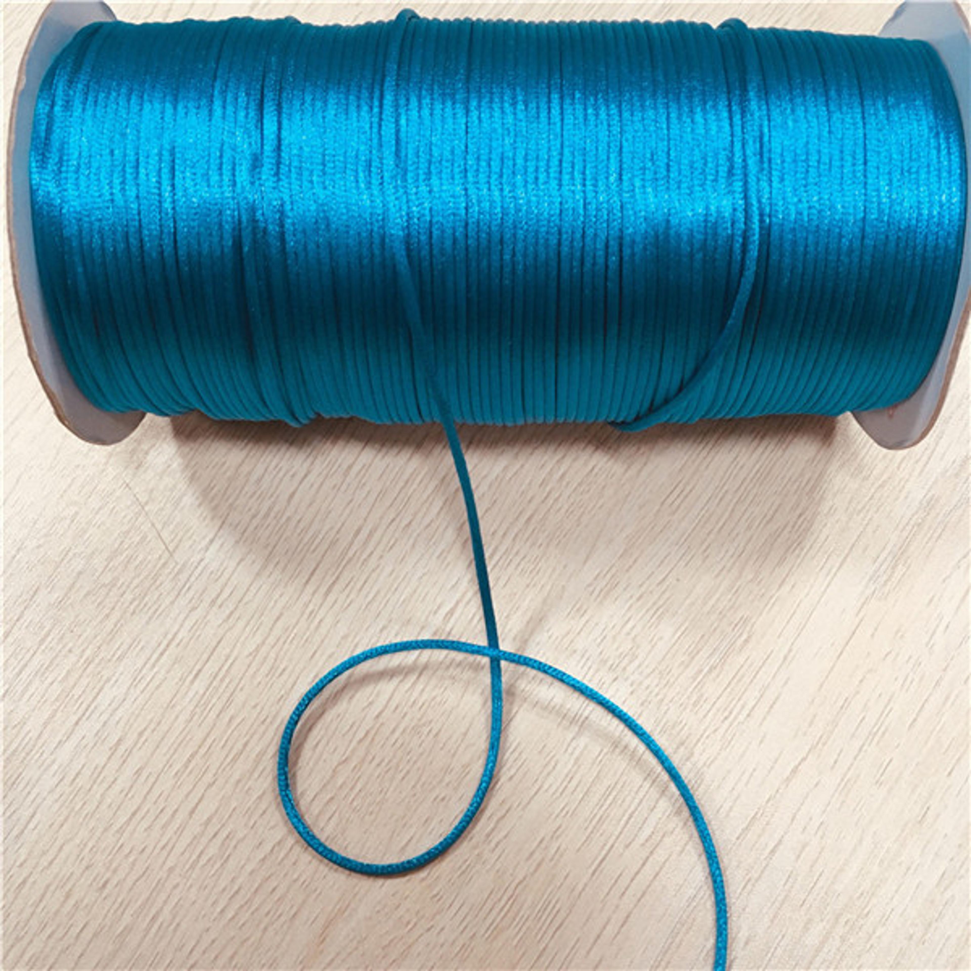 Braided Macrame Silk Cord For DIY Bracelets Chinese Knot Satin Beading Rope 3