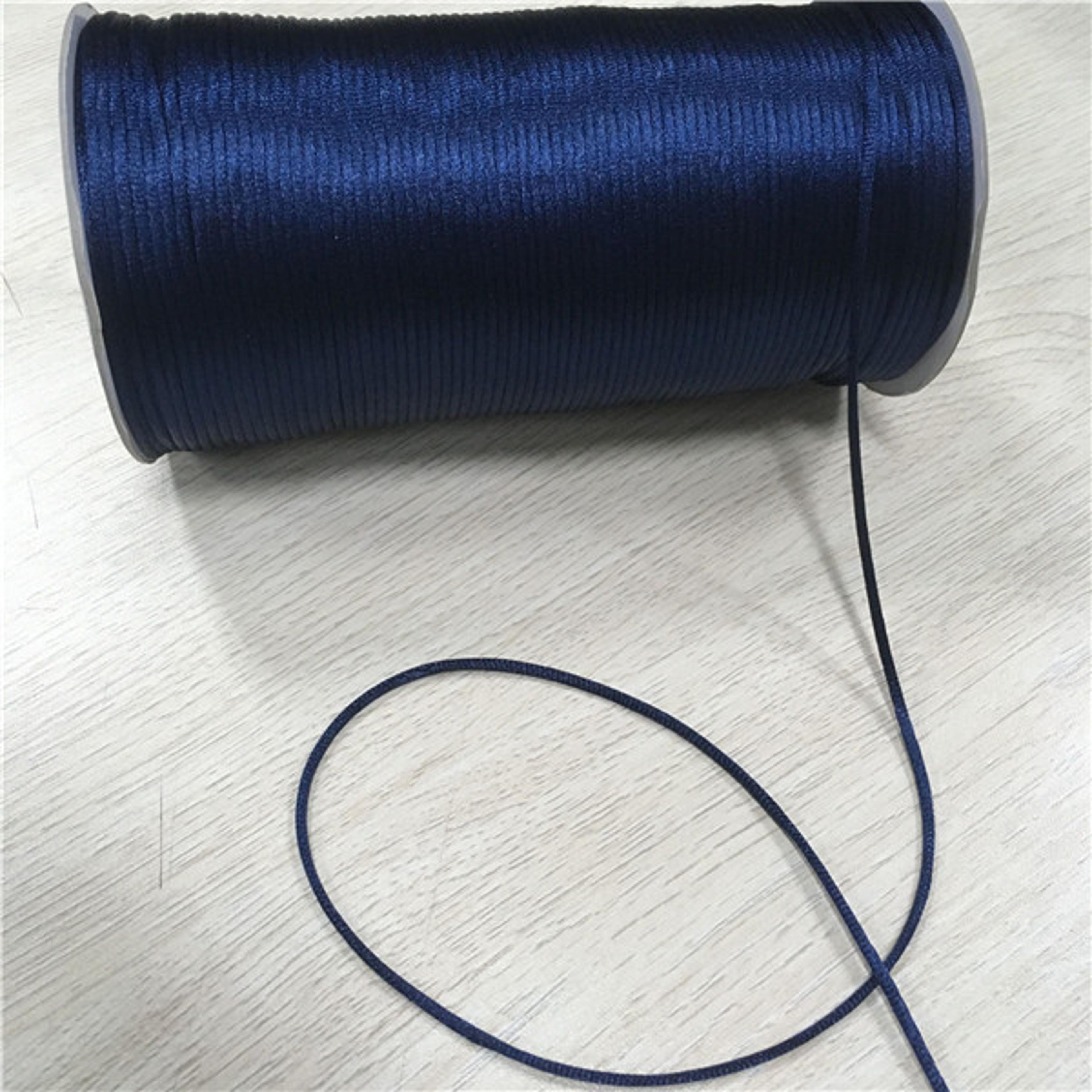 Braided Macrame Silk Cord For DIY Bracelets Chinese Knot Satin Beading Rope 6