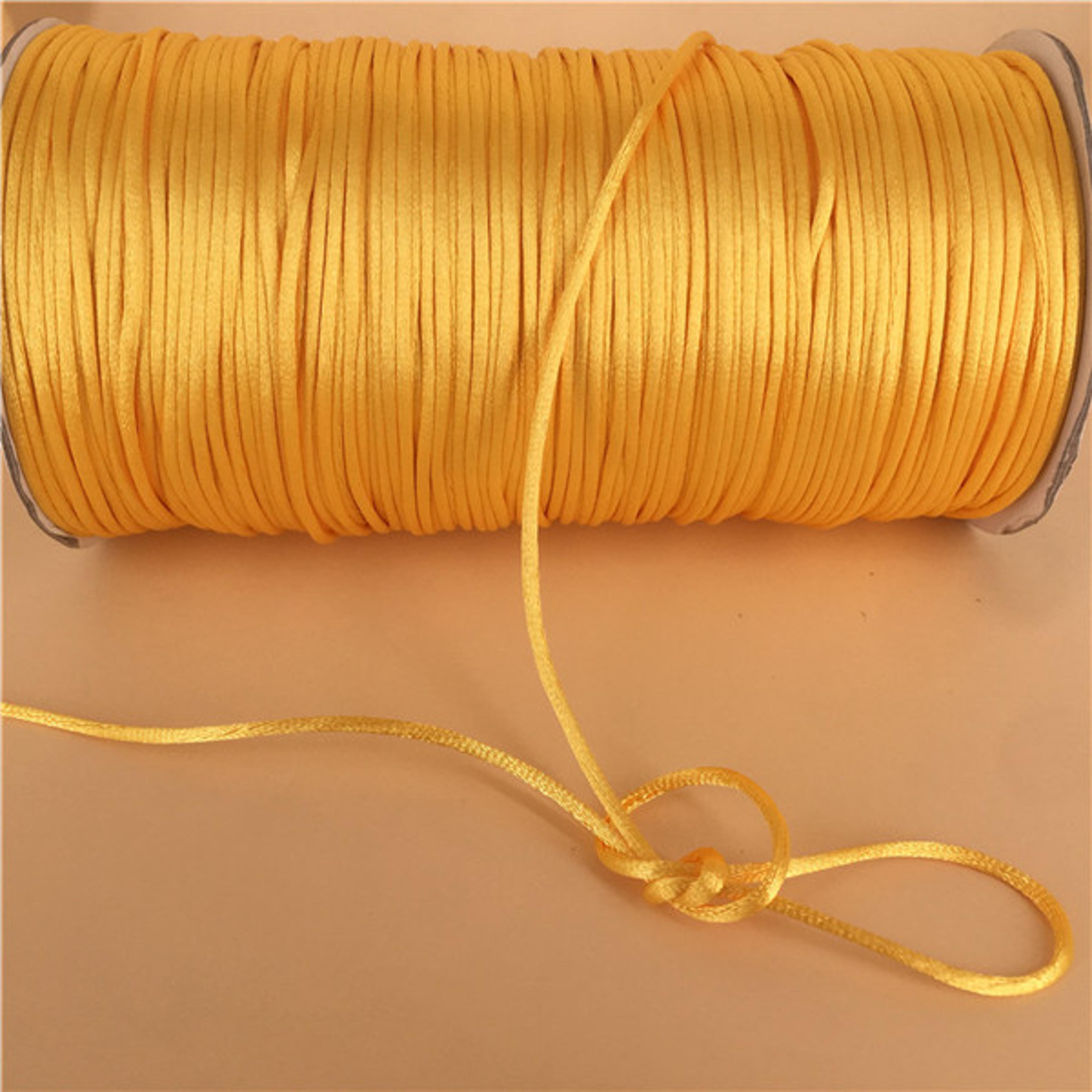 Braided Macrame Silk Cord For DIY Bracelets Chinese Knot Satin Beading Rope 7