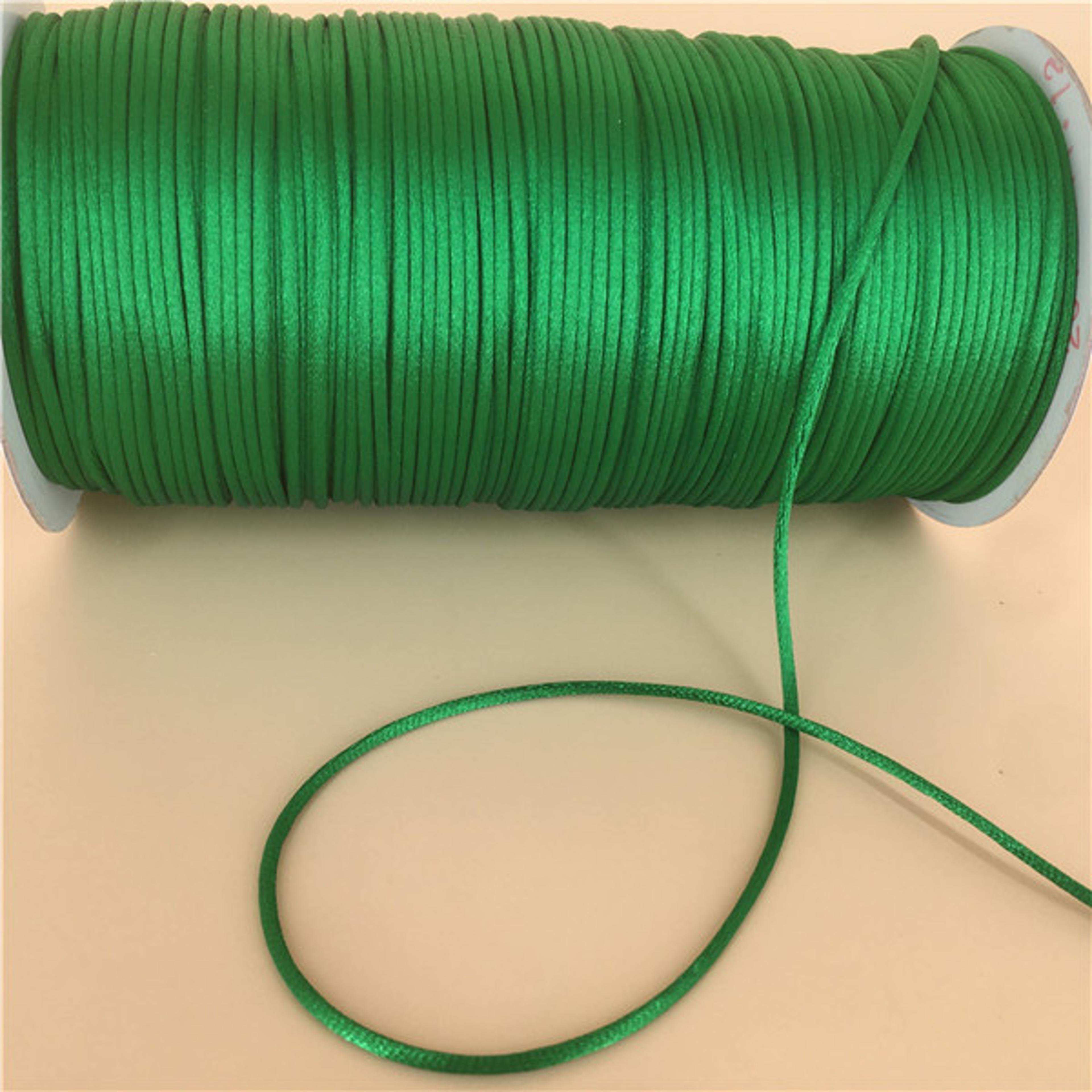 Braided Macrame Silk Cord For DIY Bracelets Chinese Knot Satin Beading Rope 16
