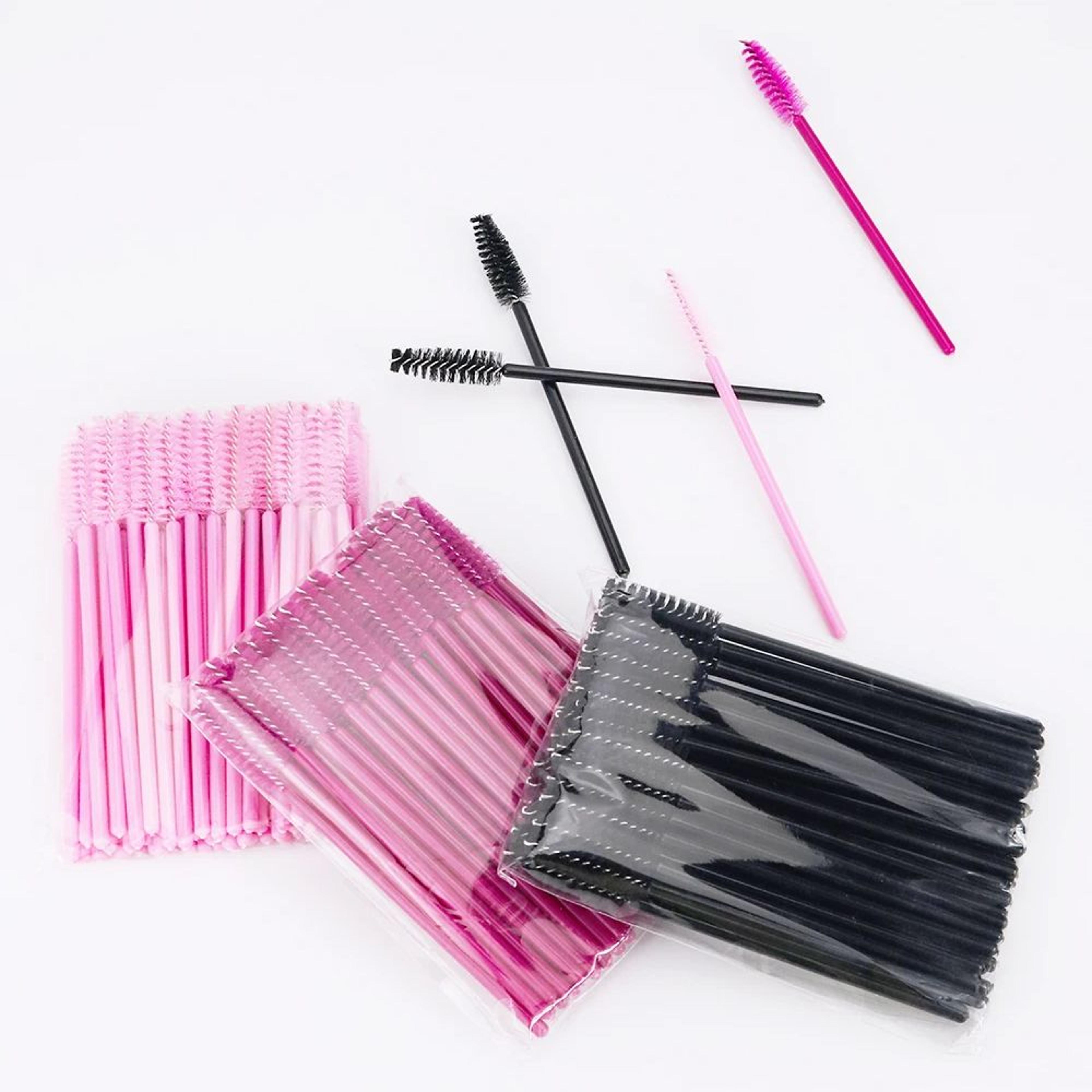 Disposable Eyelash Brushes Soft Head Crystal Eyebrow  Lash Extension Wands For Makeup Application 5