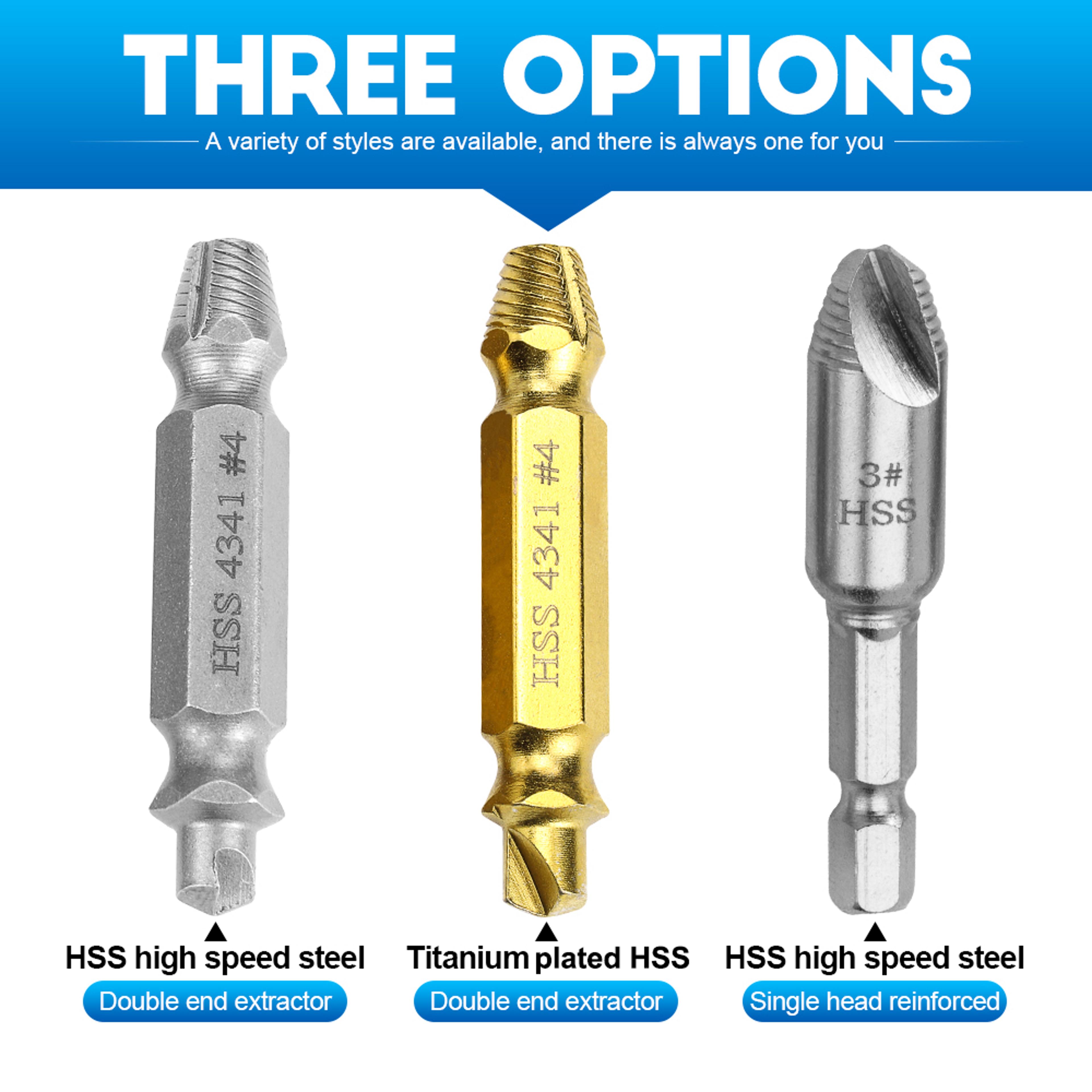 Damaged Screw Extractor Set Broken Bolt  Stud Remover Tool For Easy Repair 3