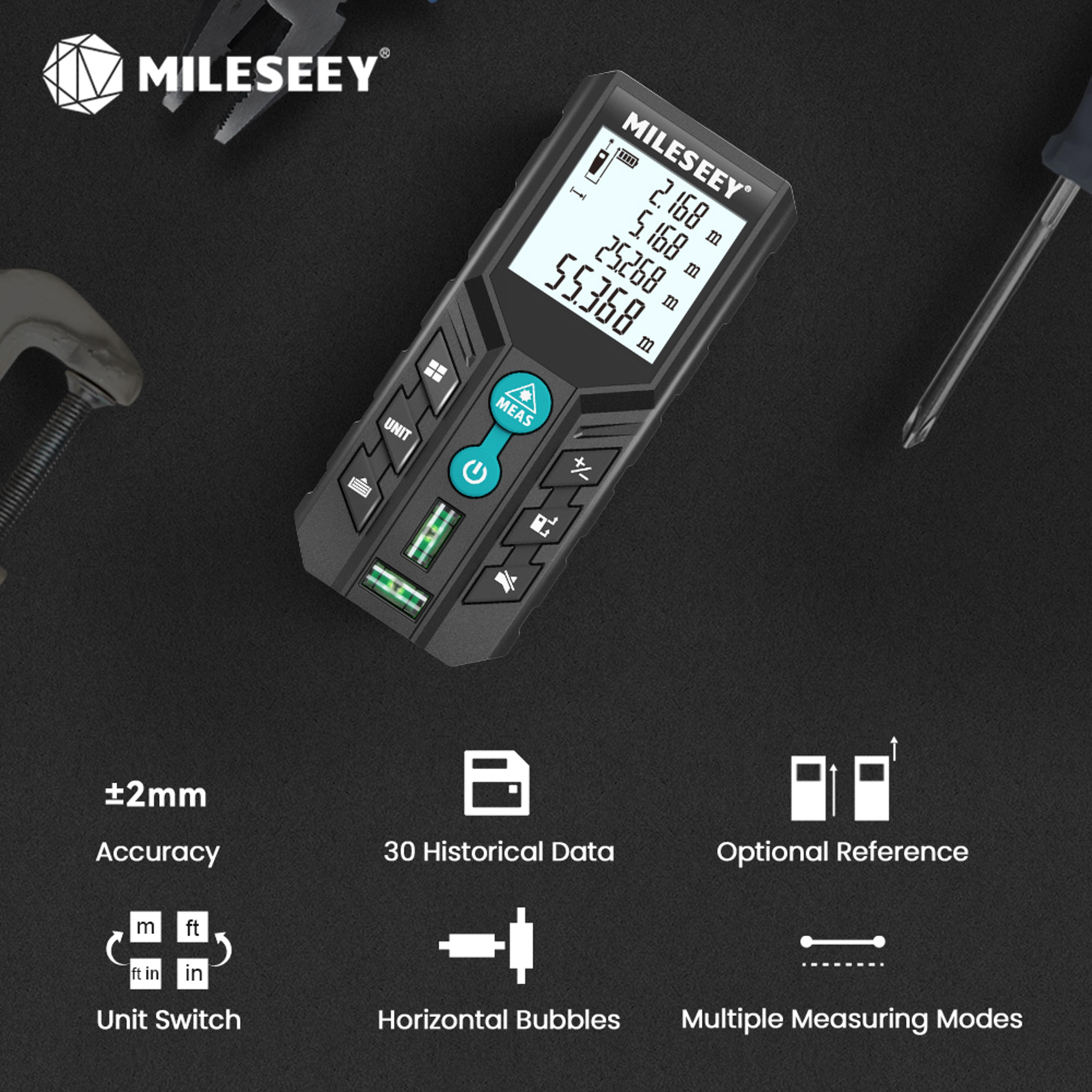Precision Digital Laser Tape Measure With Bubble Level And Laser Distance Meter 6