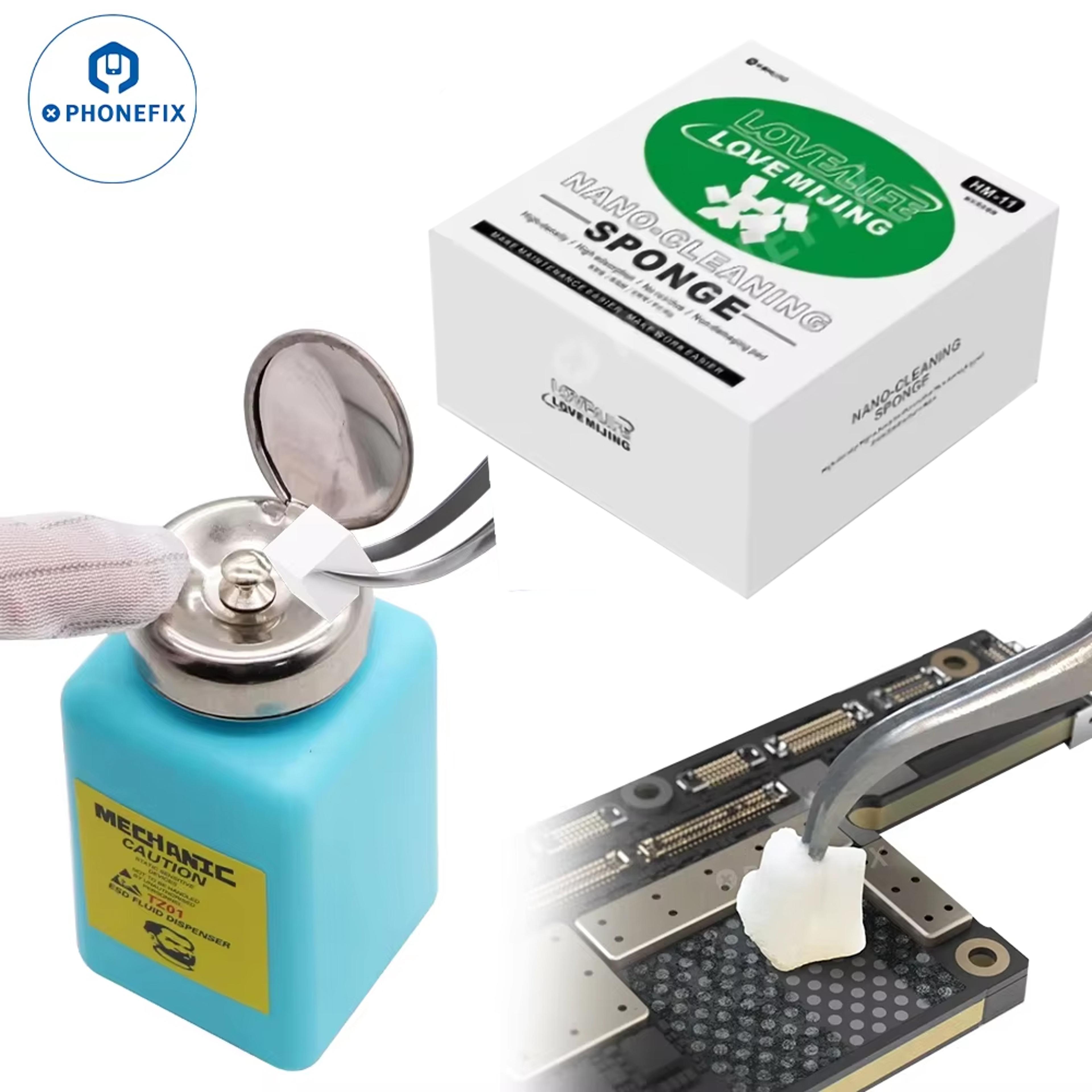 alcohol bottle for iphone repair plastic liquid dispenser for motherboard cleaning, esd fluid container