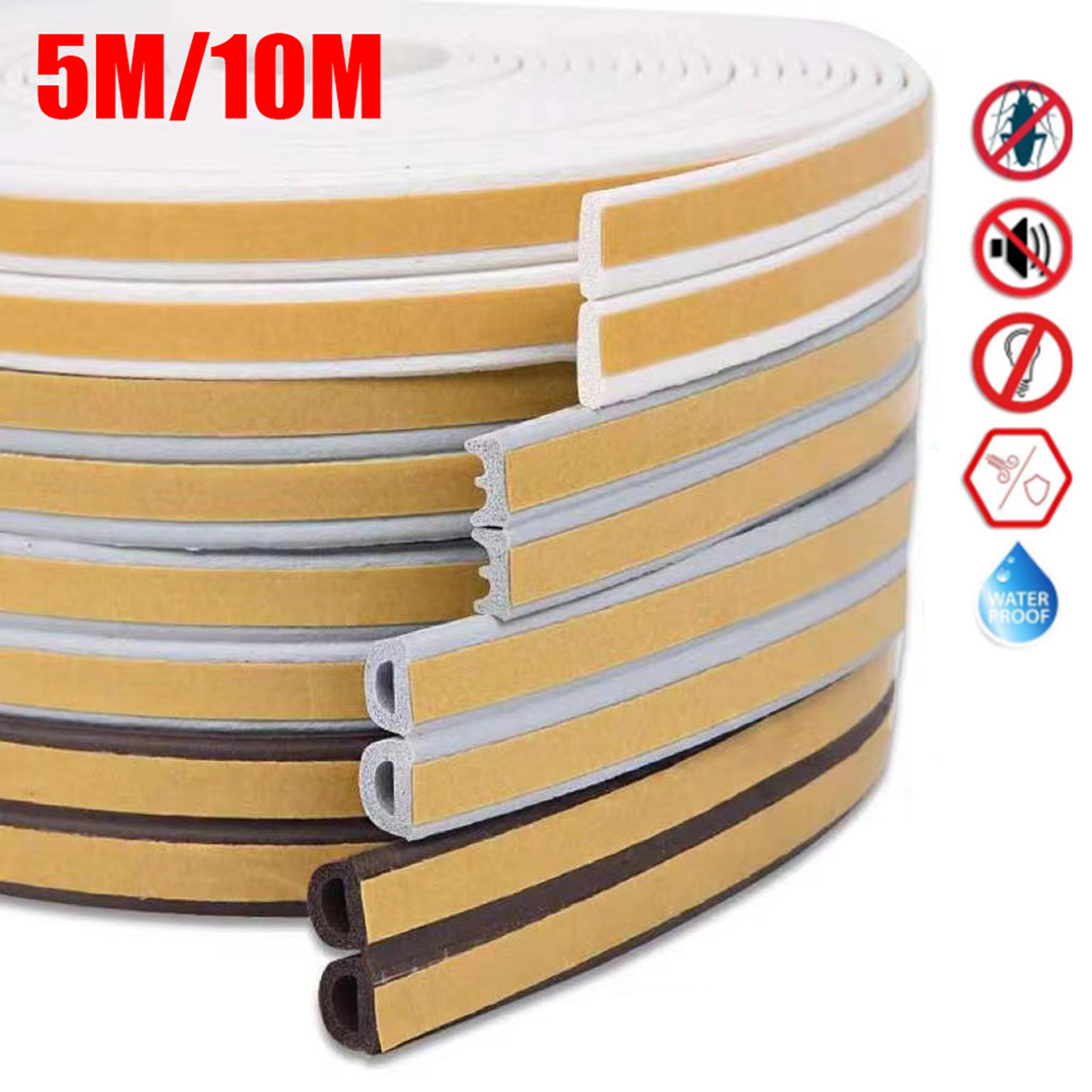 self-adhesive acoustic foam door & window seal strip insulation, windproof, and weatherproof rubber weatherstrip