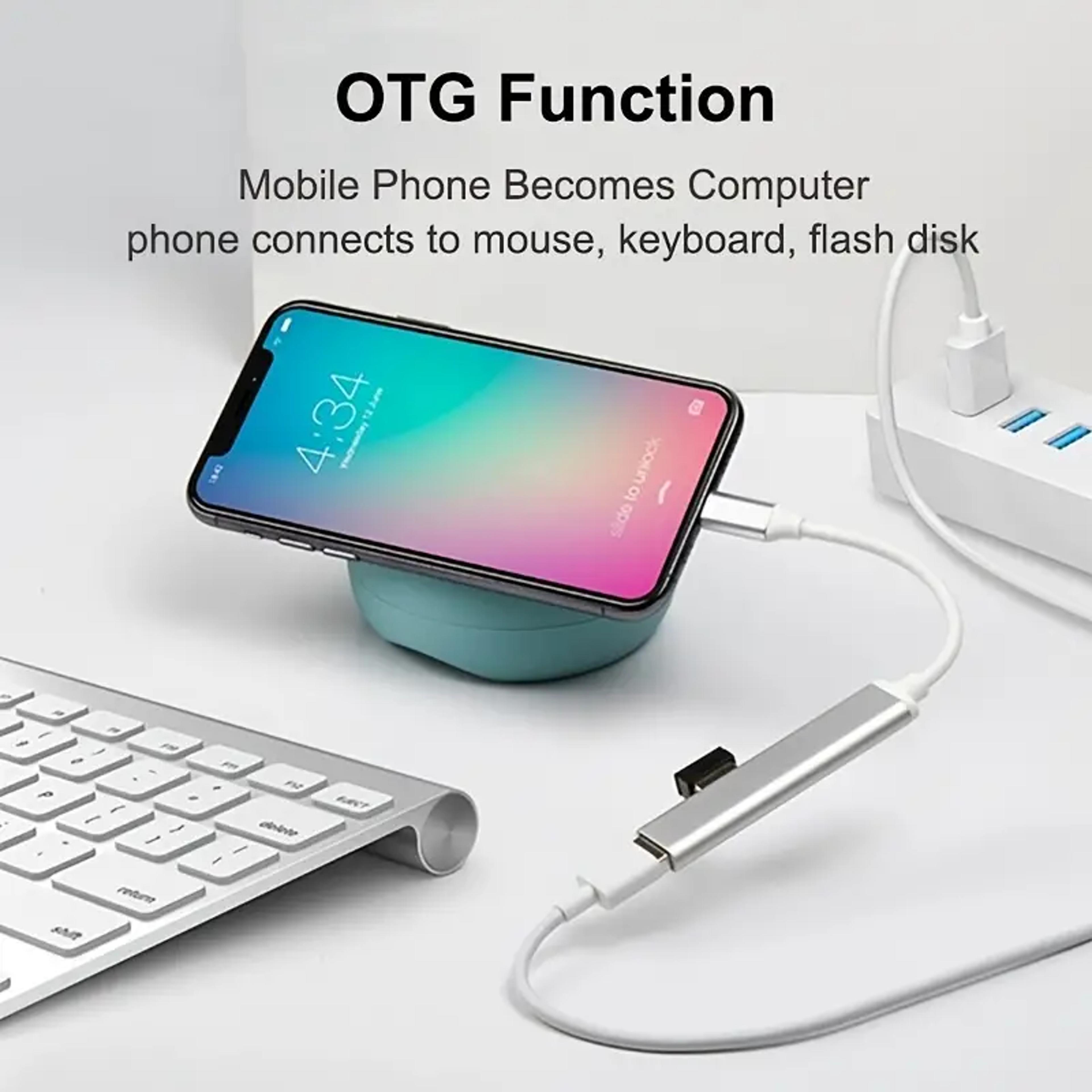 Port USB Hub HighSpeed Splitter With TypeC For PC Multiport USB Hub 3