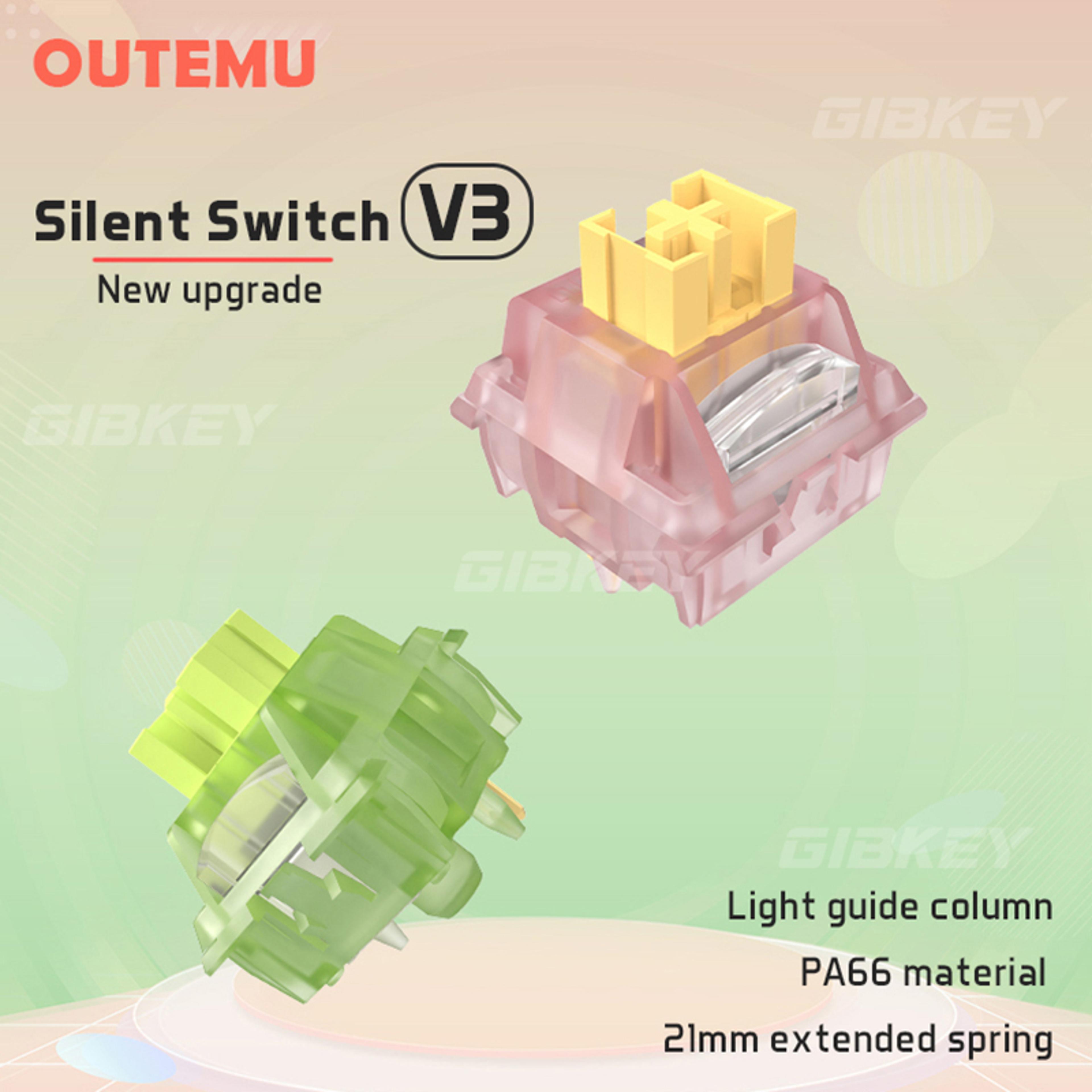 Silent Peach Pre Lubed Linear Switches For Mechanical Keyboard Pin Hot Swap Quiet Typing 0