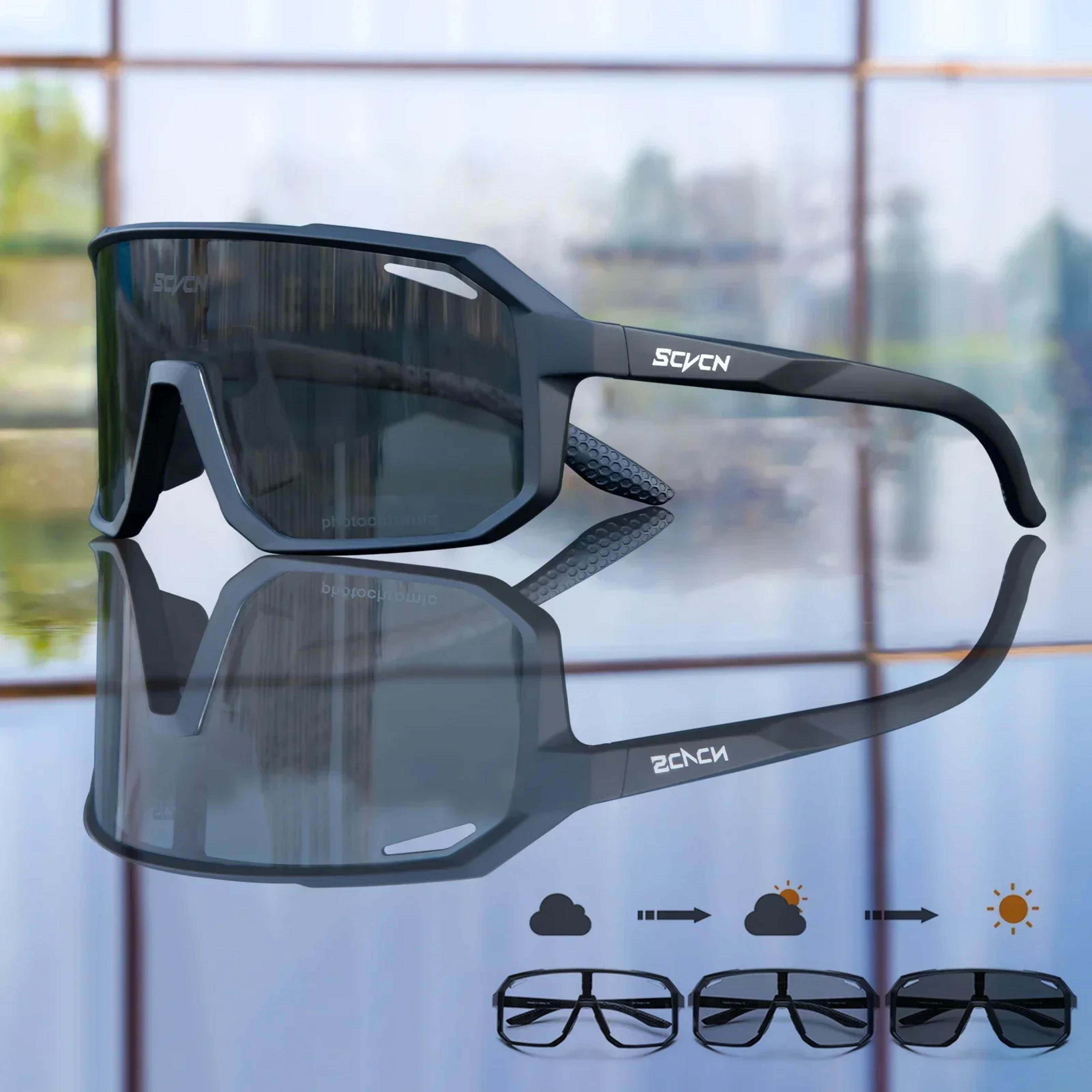 Photochromic Cycling Sunglasses MTB Glasses For Men  Women 6