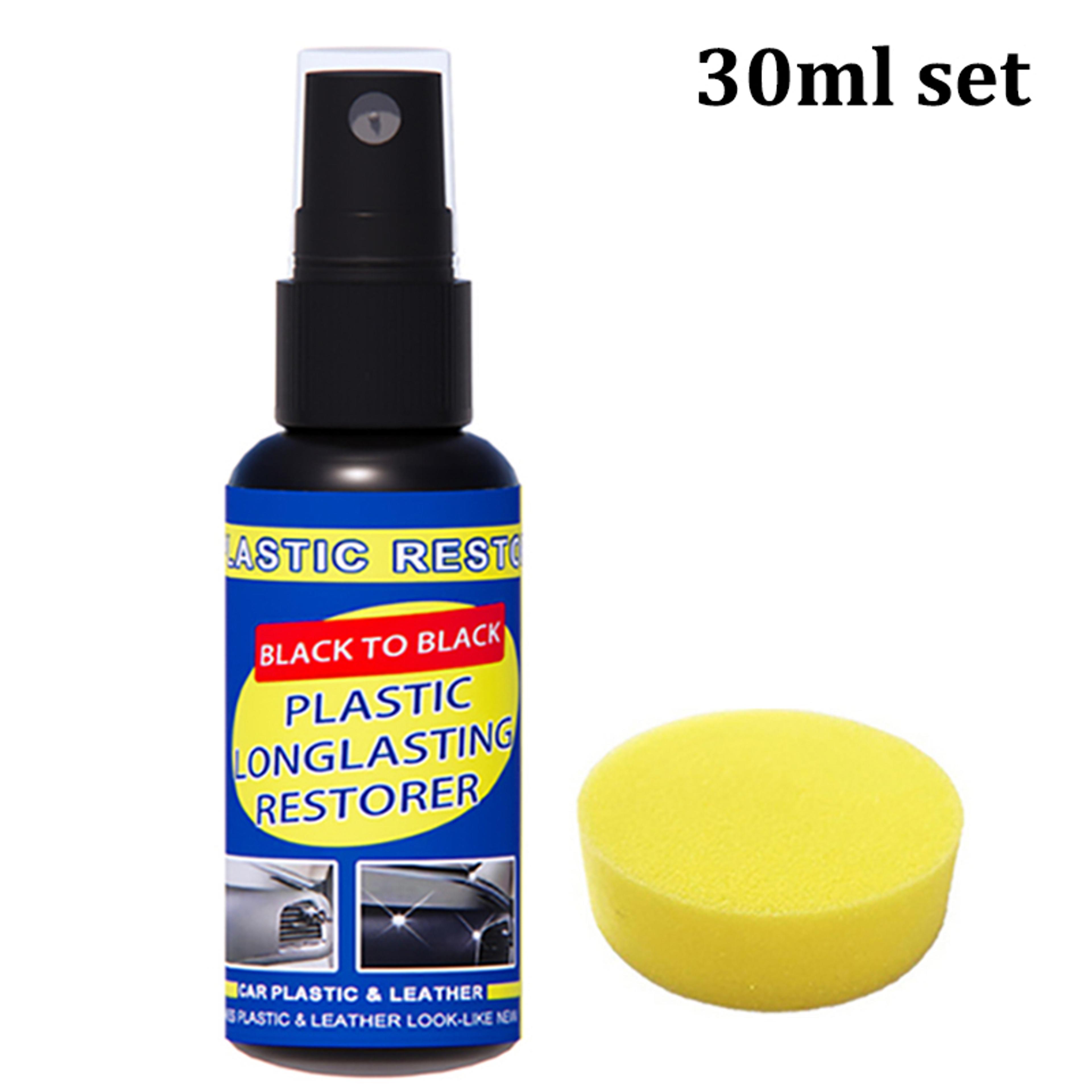 Car Plastic Restorer  Leather Repair Auto Polish Back To Black Gloss Coating For Plastic  Leather S 4