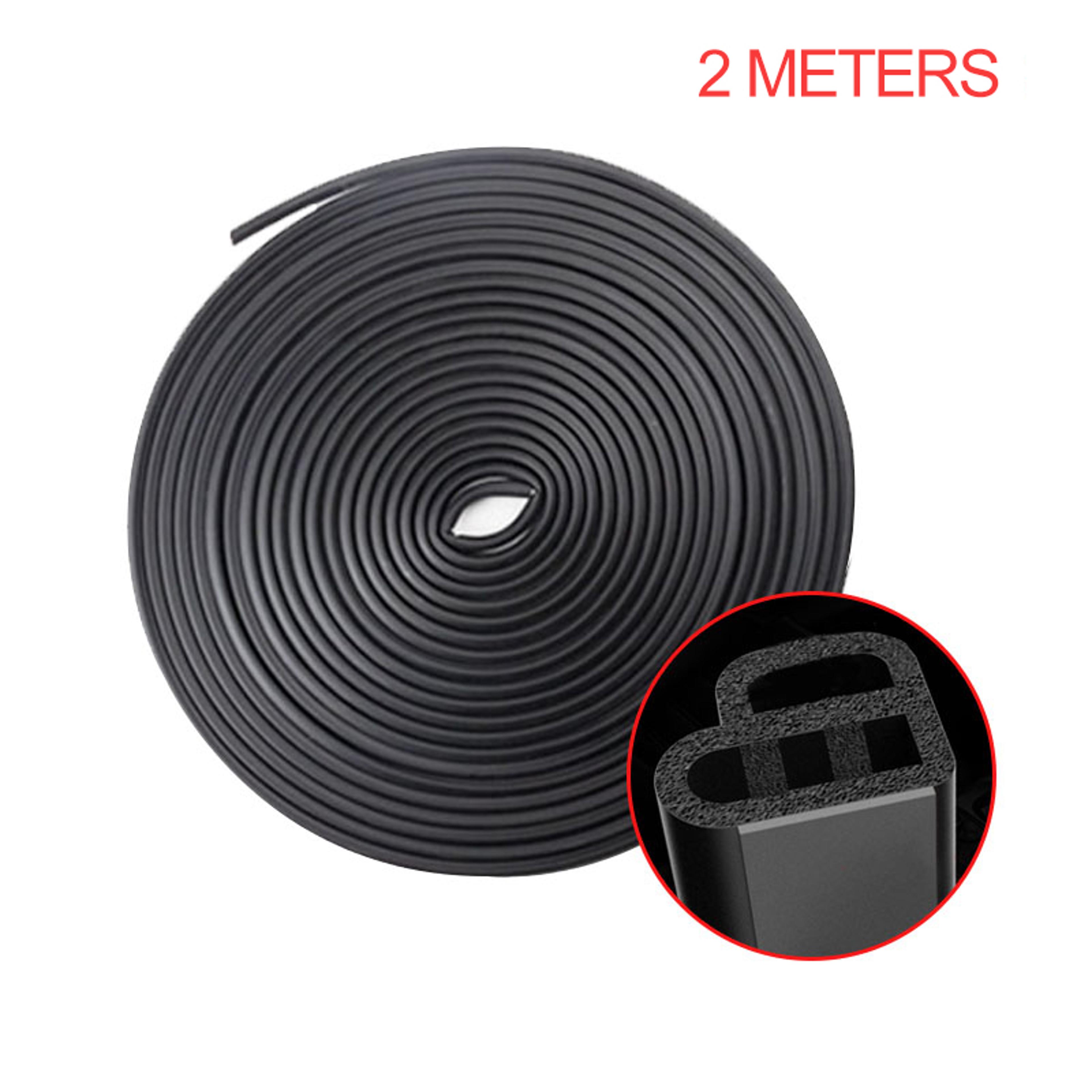 Car Door Seal Strip Rubber Double Layer Soundproof Weatherproof Protector For Car Door Hood  Trunk 5