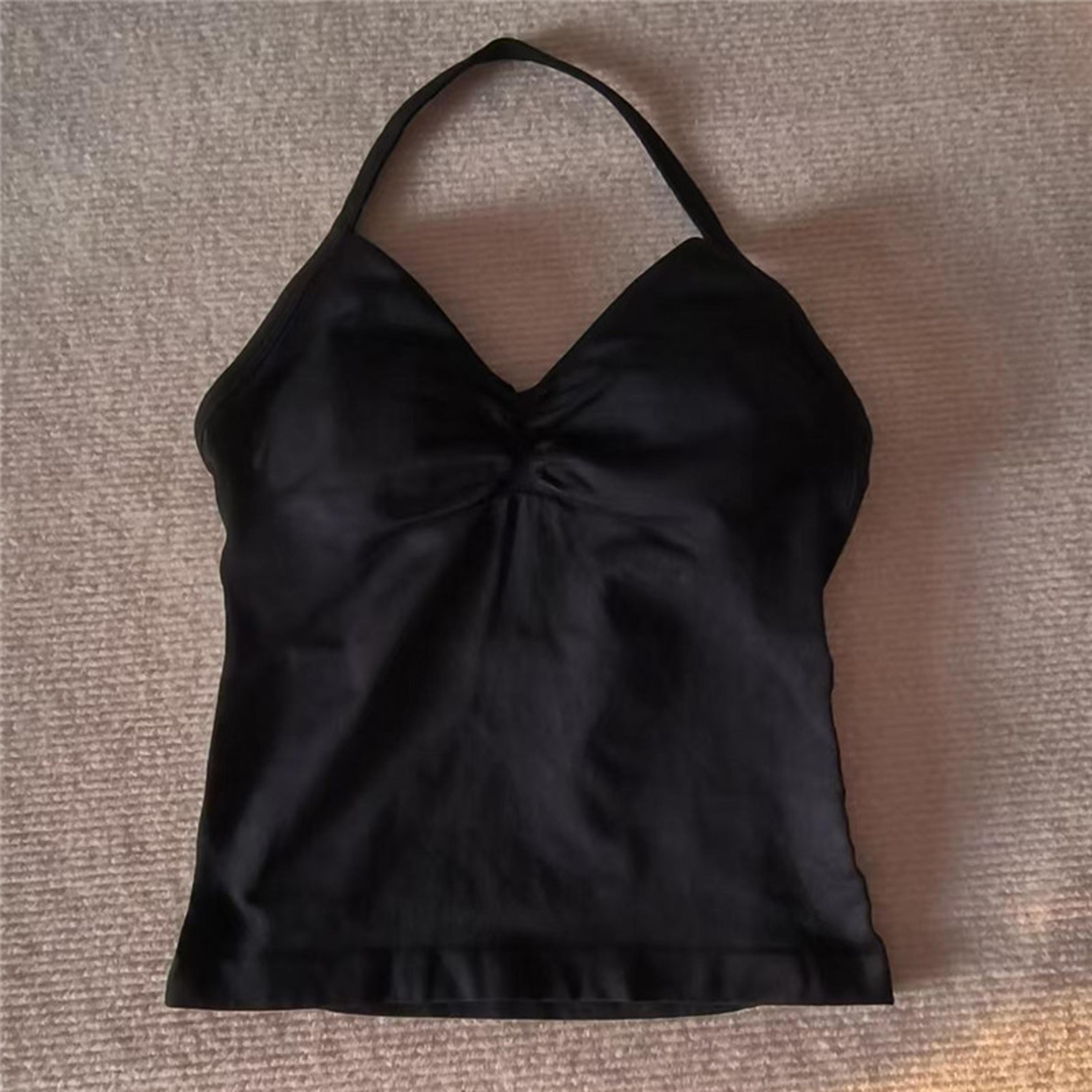 Sexy V Neck Gym Tank Top Seamless Sports Running Tank Slim Fit Yoga Padded Workout Vest For Women 9