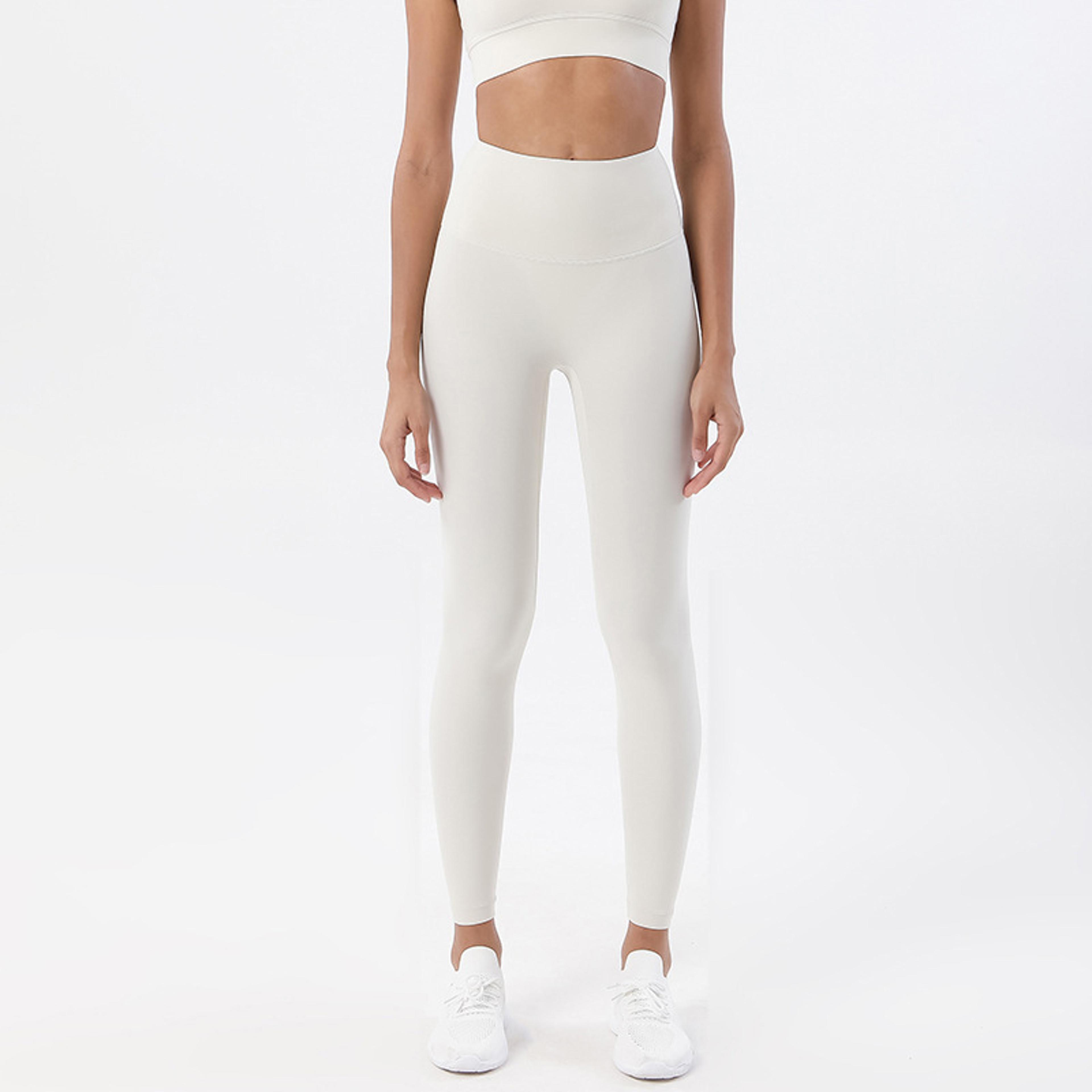 High Waist Nylon Yoga Pants For Women Breathable Soft Elastic Gym Leggings For Fitness 5