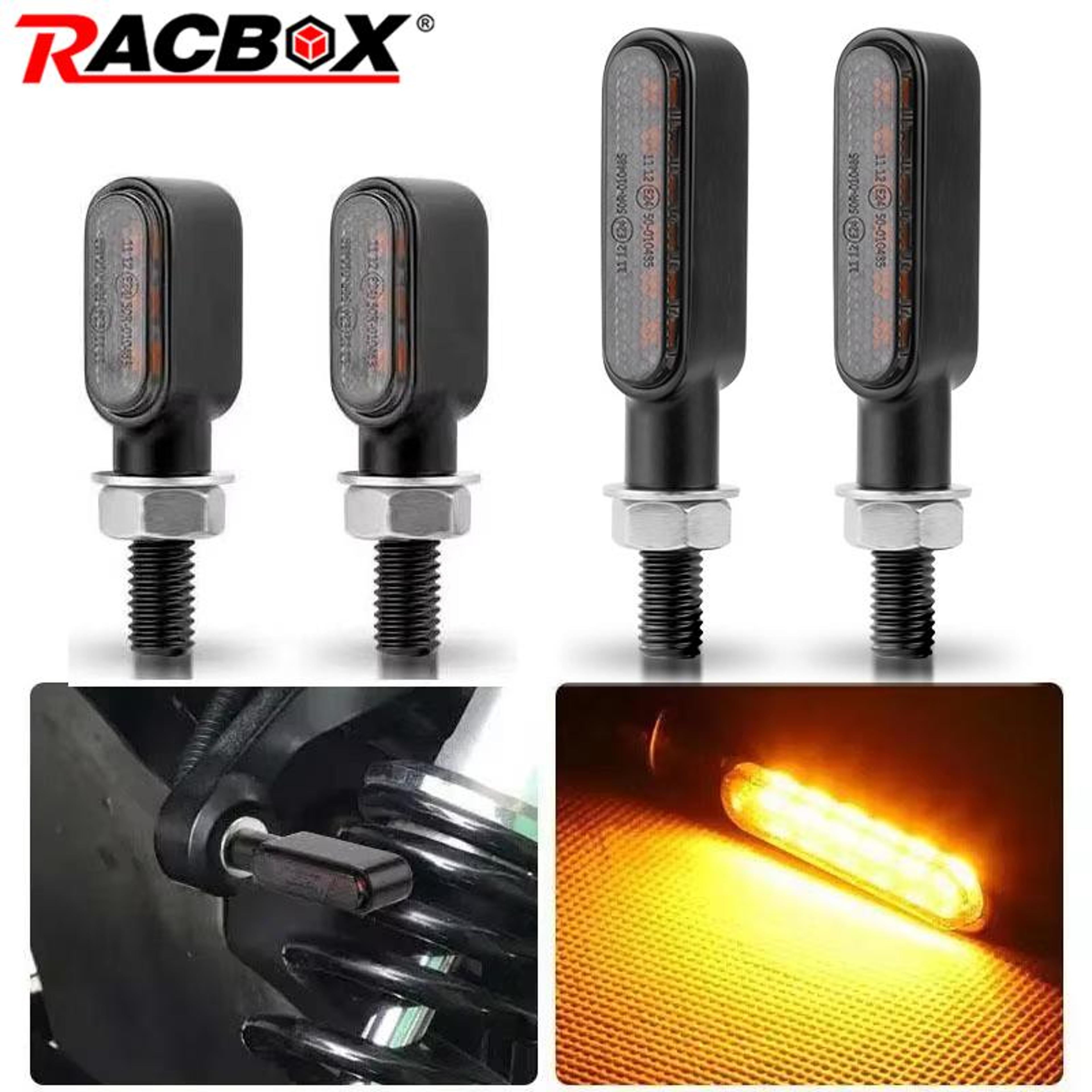 mini led motorcycle turn signal lights, blinker indicators for cafe racer