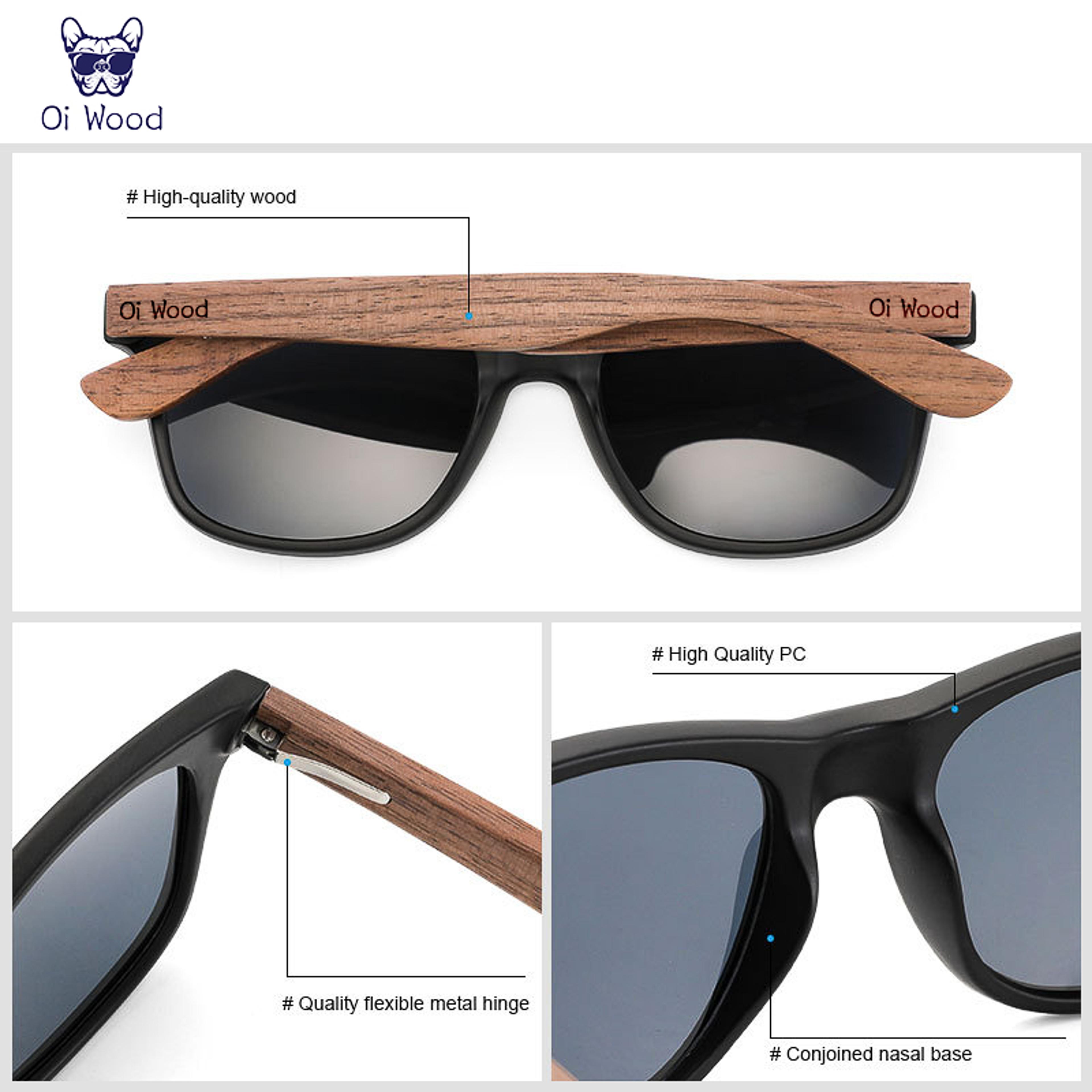Wood Brand Natural Wooden Sunglasses For Men Polarized Fashion Sun Glasses With Original Wood  Fram 2