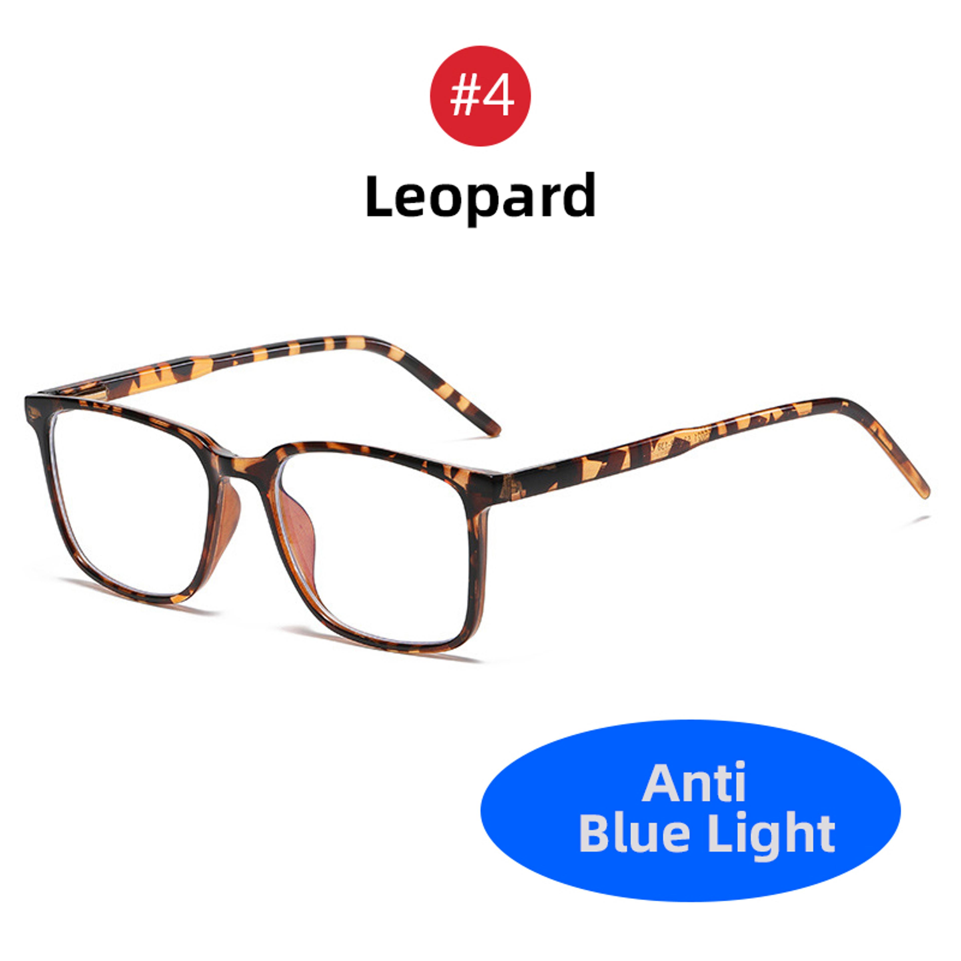 Classic Square Blue Light Blocking Glasses For Men AntiRay Eyeglasses For Screen  Gaming Use 7