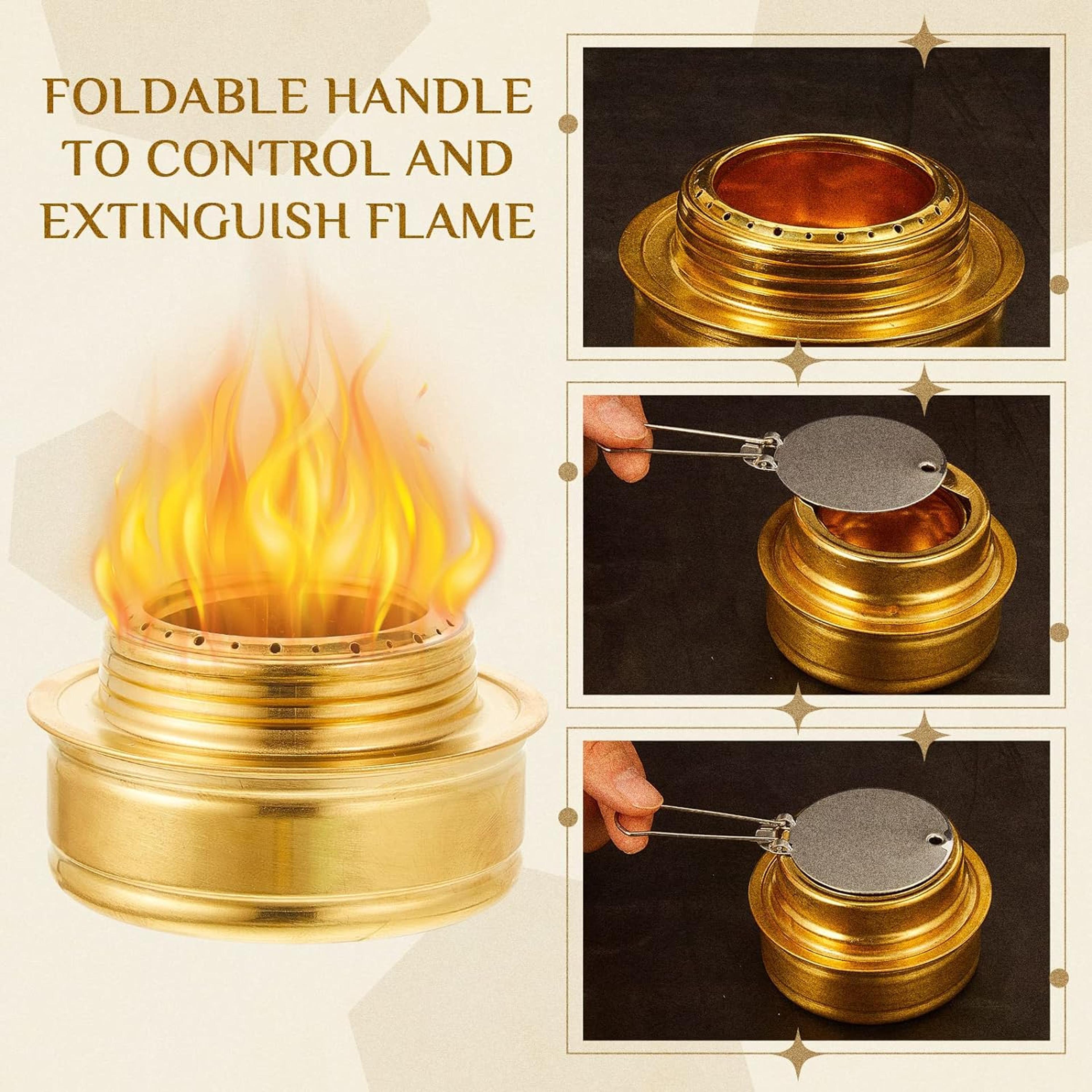 Brass Alcohol Burner Efficient Spirit Burner Cooktop With Flame Regulator Camp Stove With Fuel Stor 1