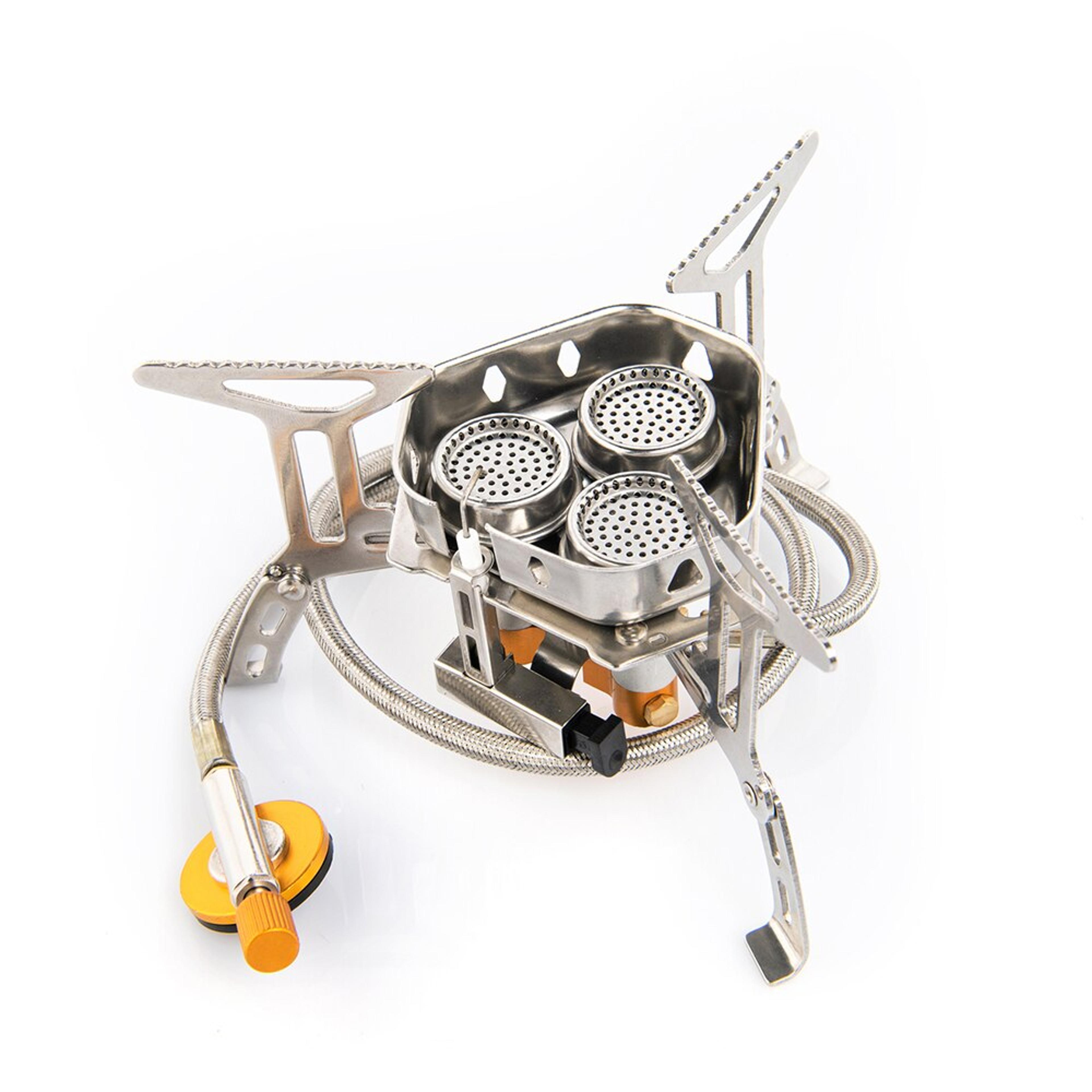 portable camping gas stove high-power burner for outdoor cooking & barbecue