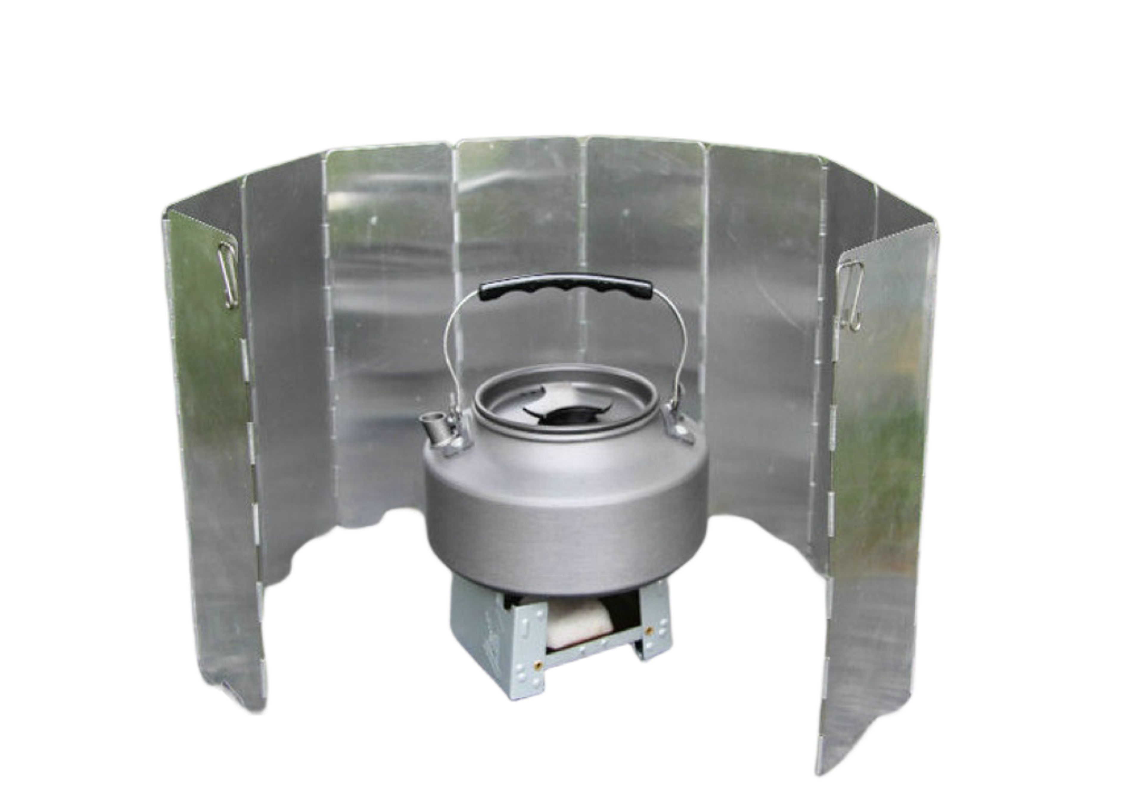 Aluminum Alloy Wind Shield For Gas Stove Windproof Screen For Outdoor Camping  Picnic Cooking 7