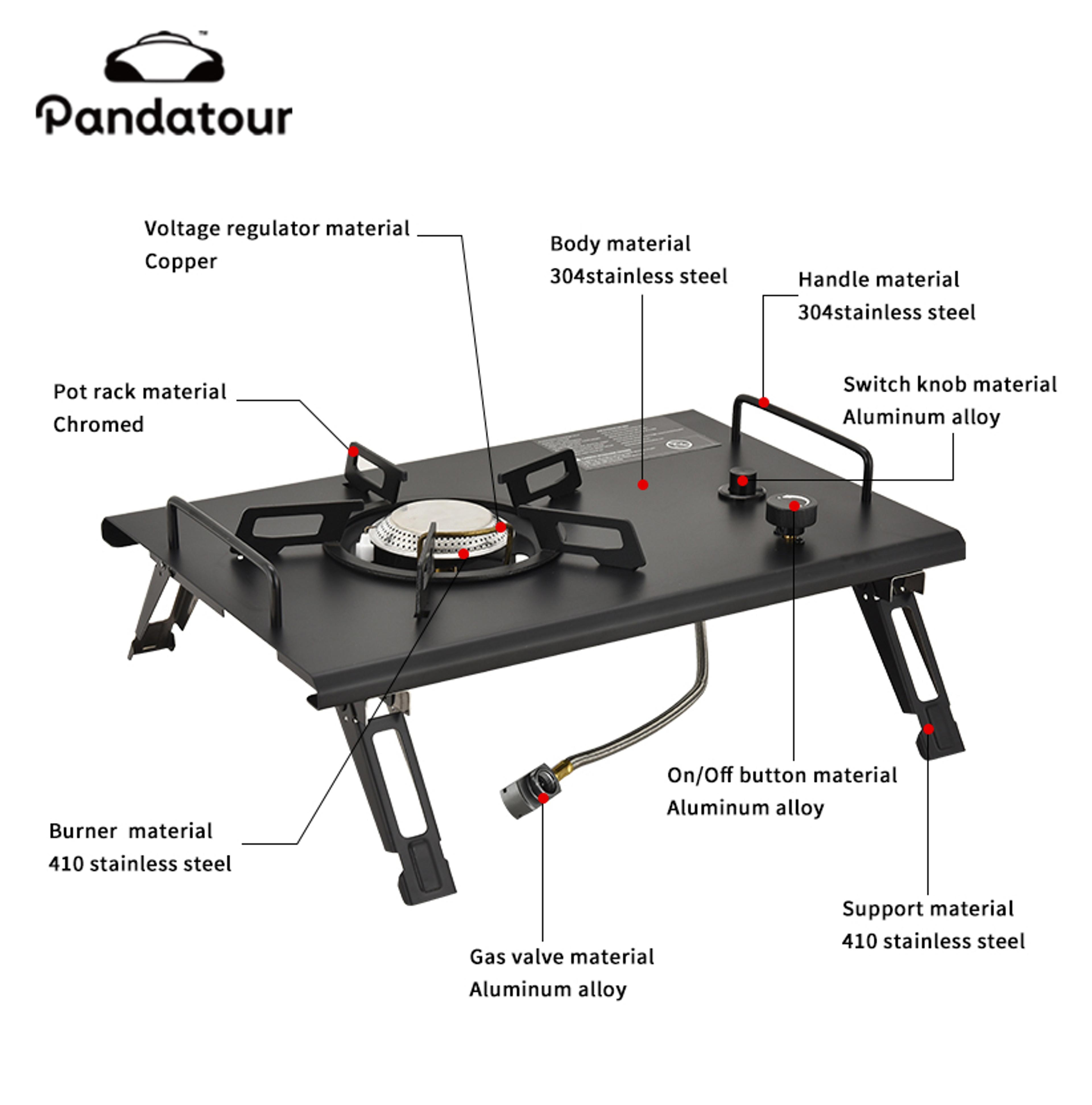 Outdoor Camping Stove Folding High Firepower OneTouch Stove For Terraces  Camping 3