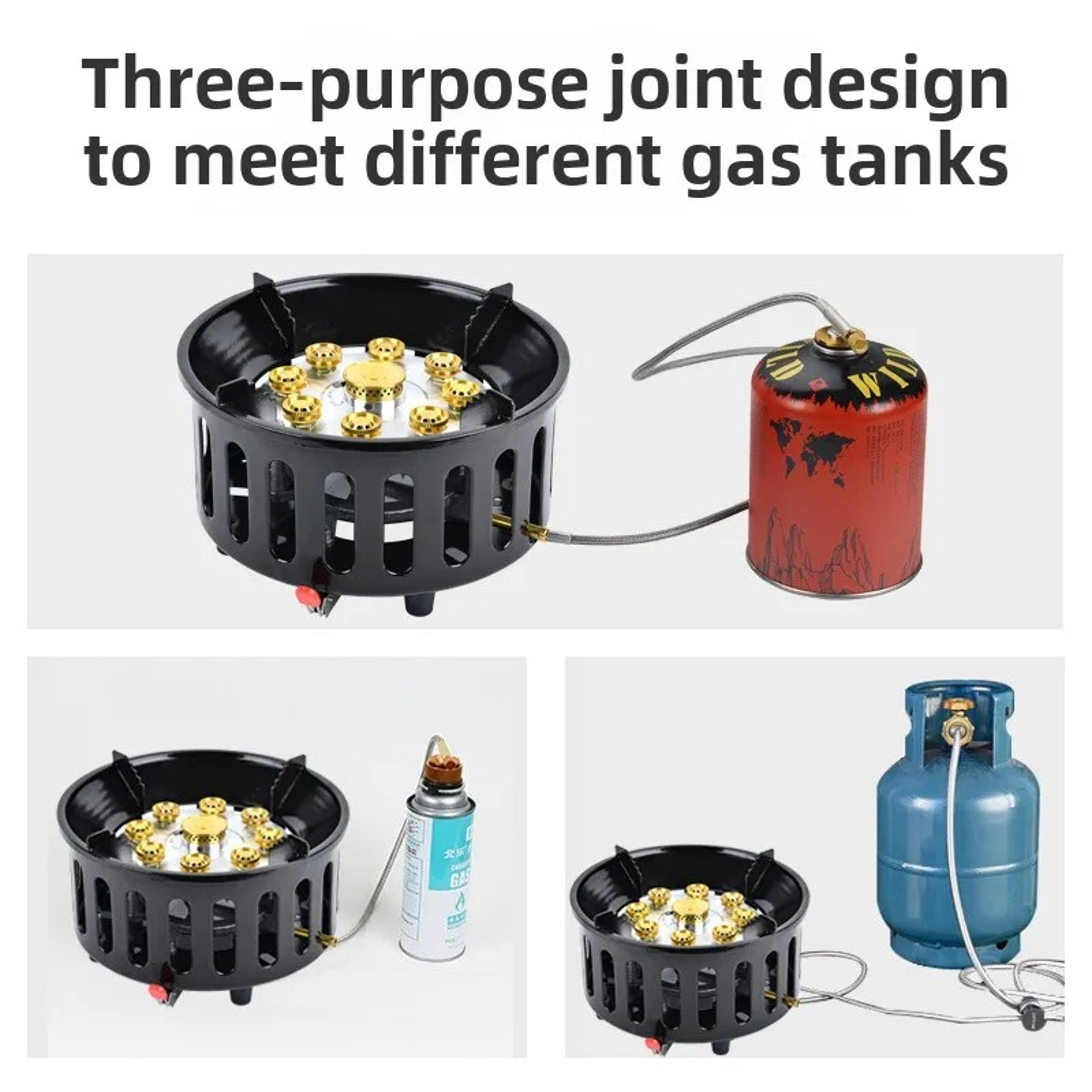 HighPower Camping Gas Stove Core Burner With Windproof Electronic Ignition For Outdoor Adventures 2