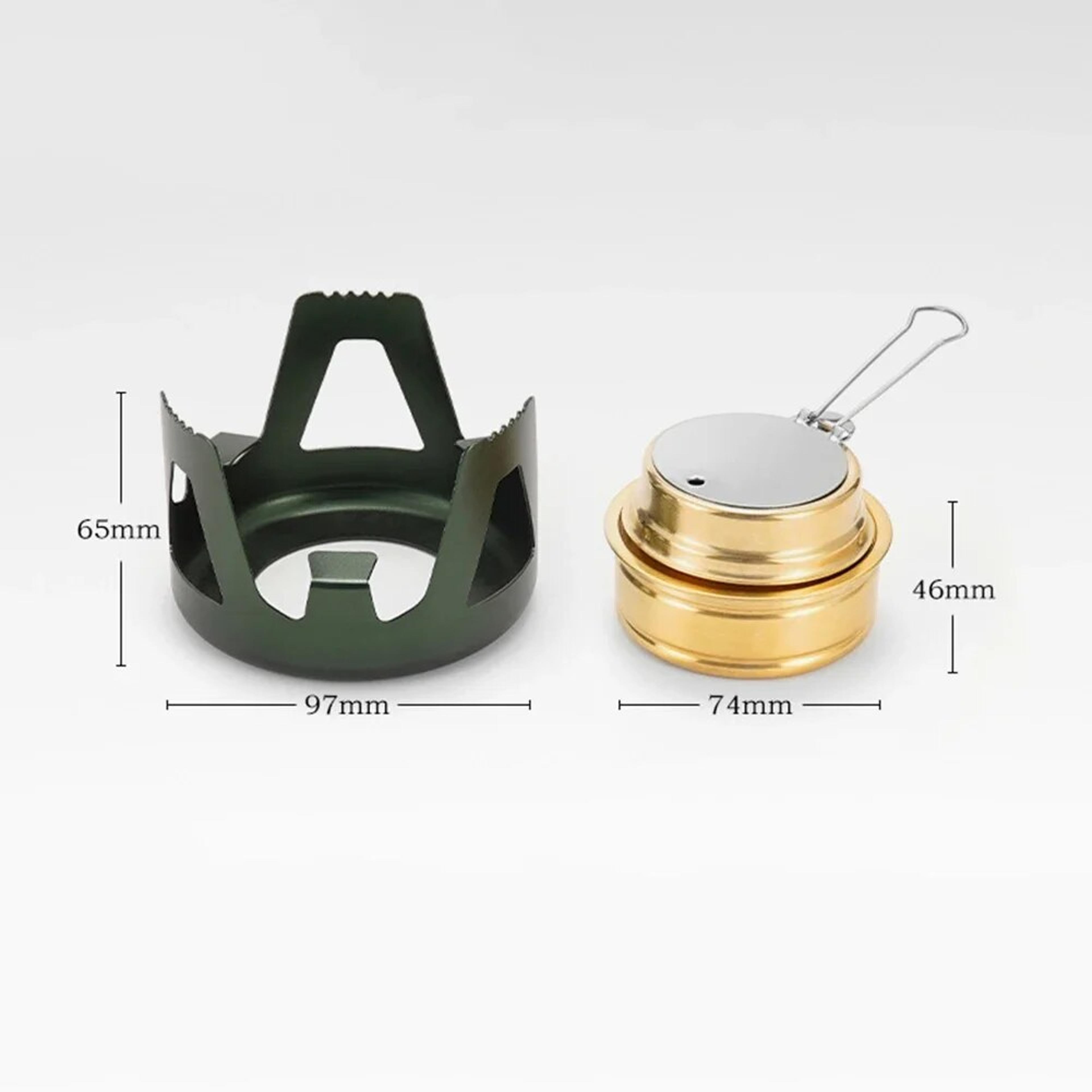 Ultralight Portable Mini Alcohol Stove With Adjustable Firepower Burner For Outdoor Camping 4