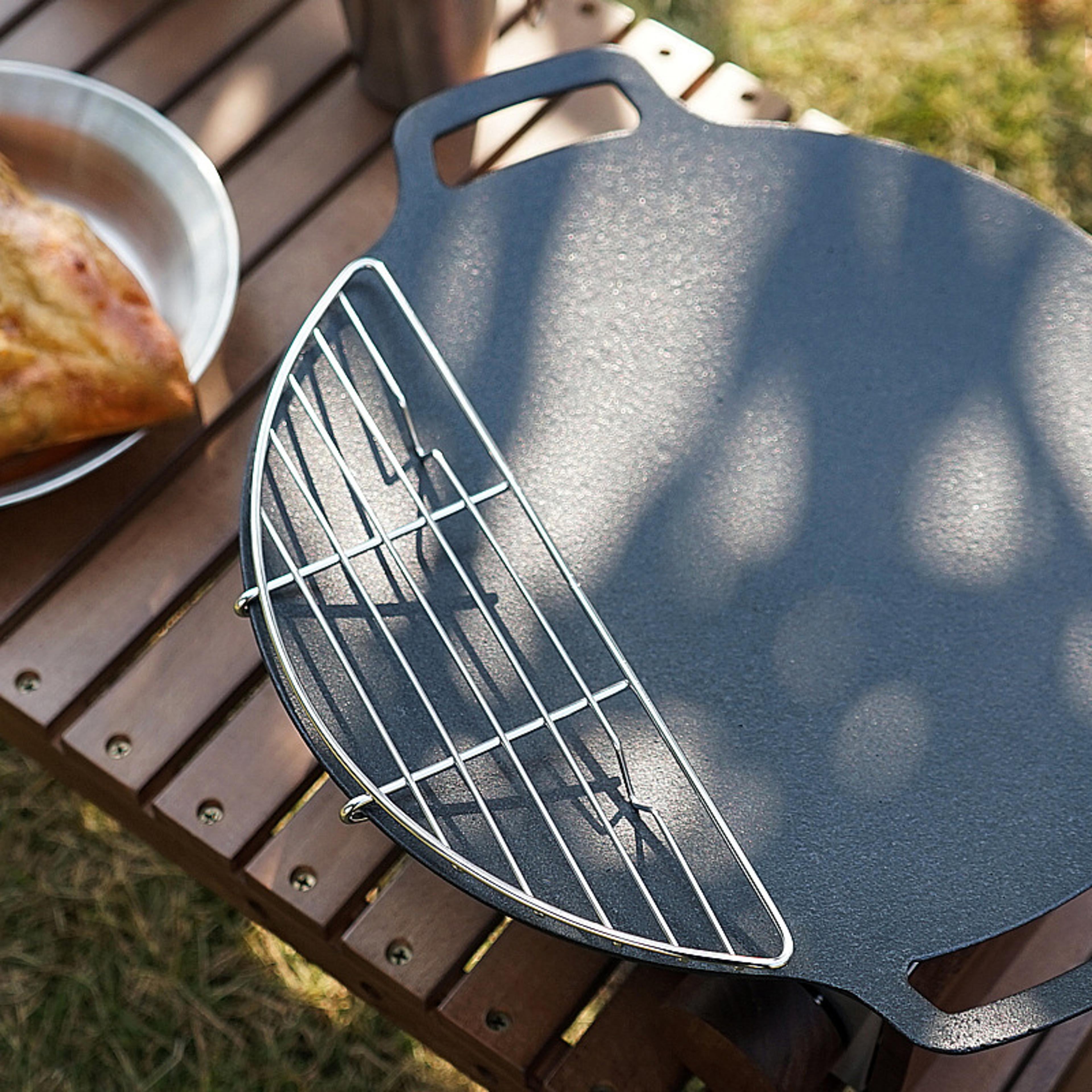 portable stainless steel bbq grill grate for outdoor cooking anti-scorch grilling mesh & steaming rack
