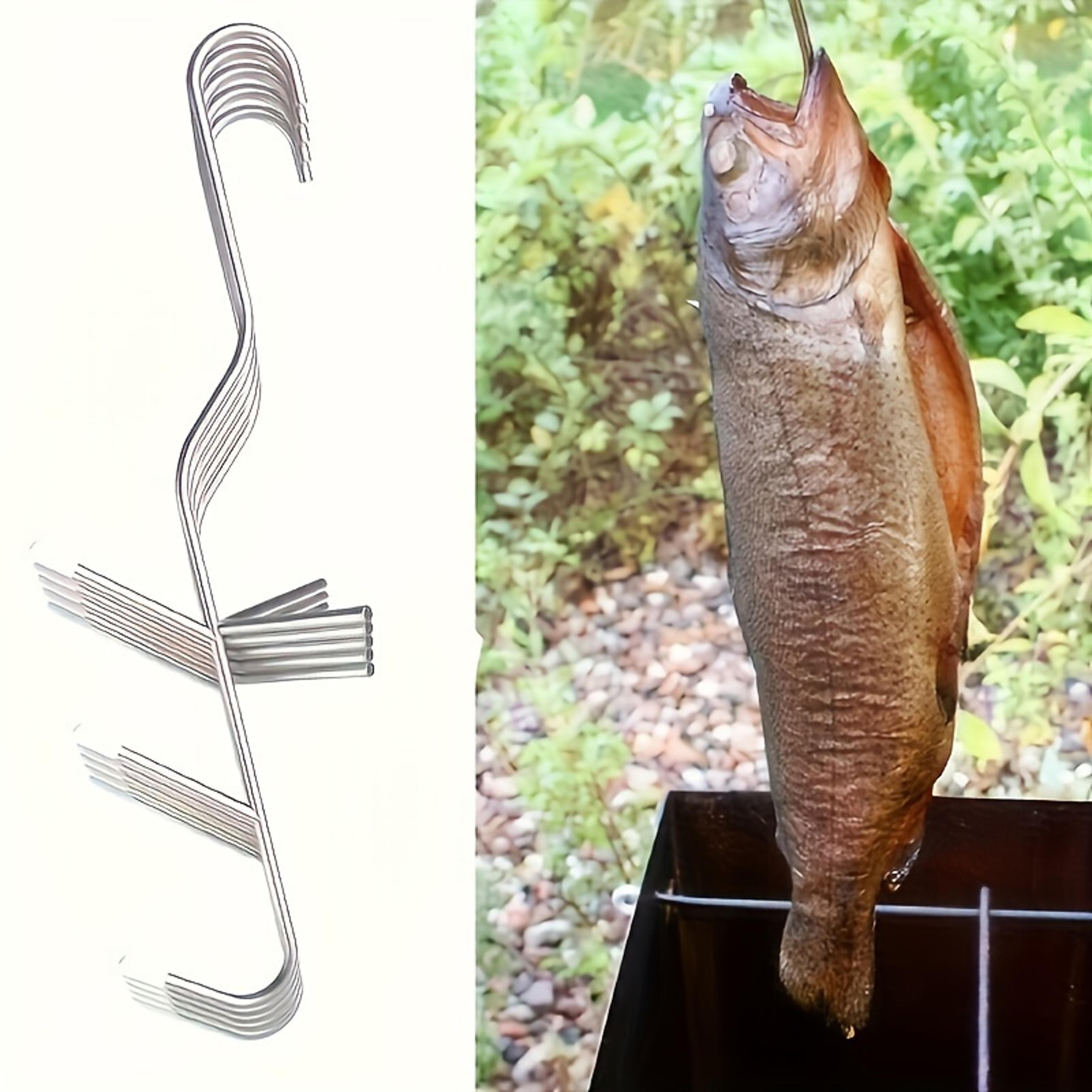 Stainless Steel Butcher Fish Hook Durable Hook For Hot  Cold Smoking Fish 0