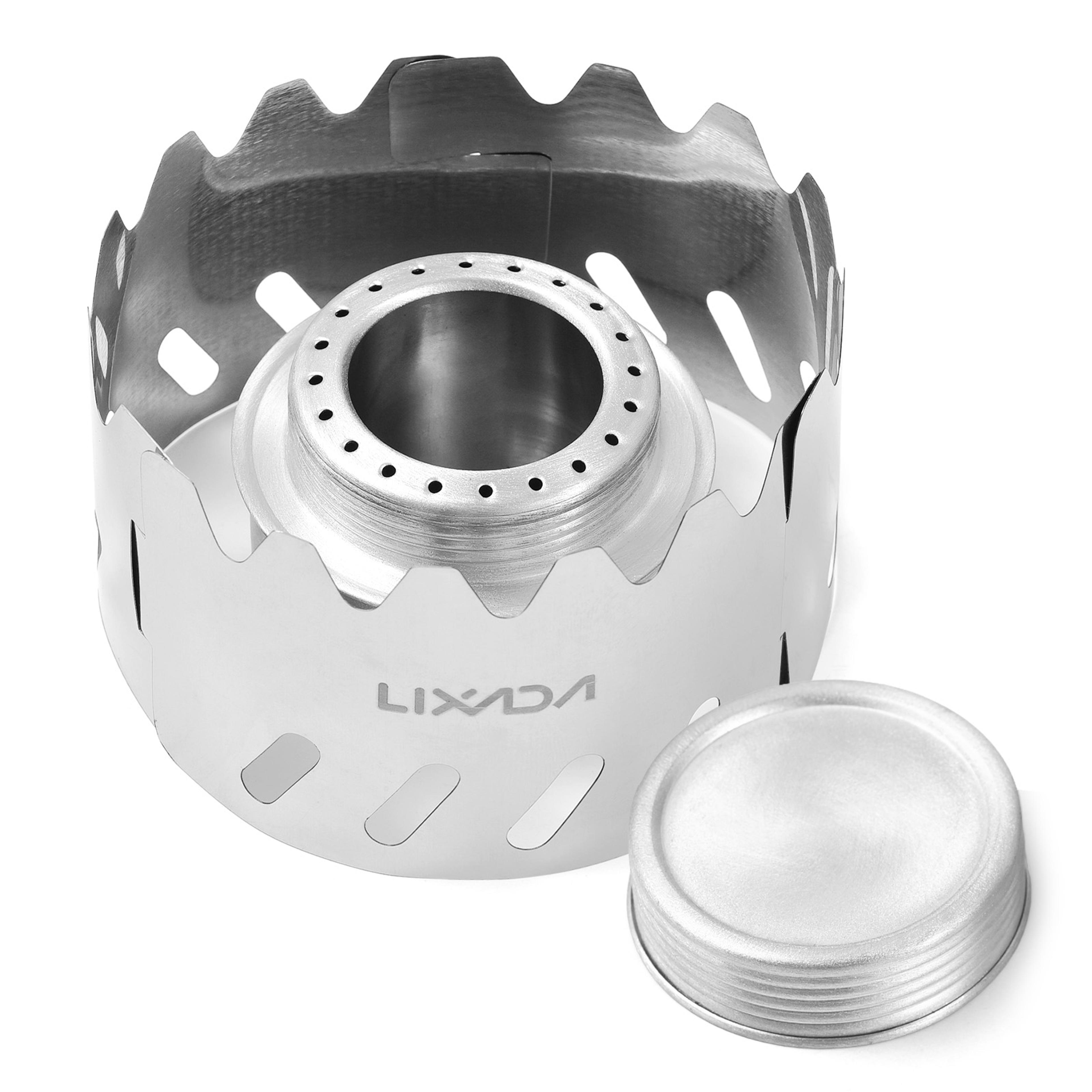 Compact Alcohol Burner With Windshield For Camping Hiking And Survival 0