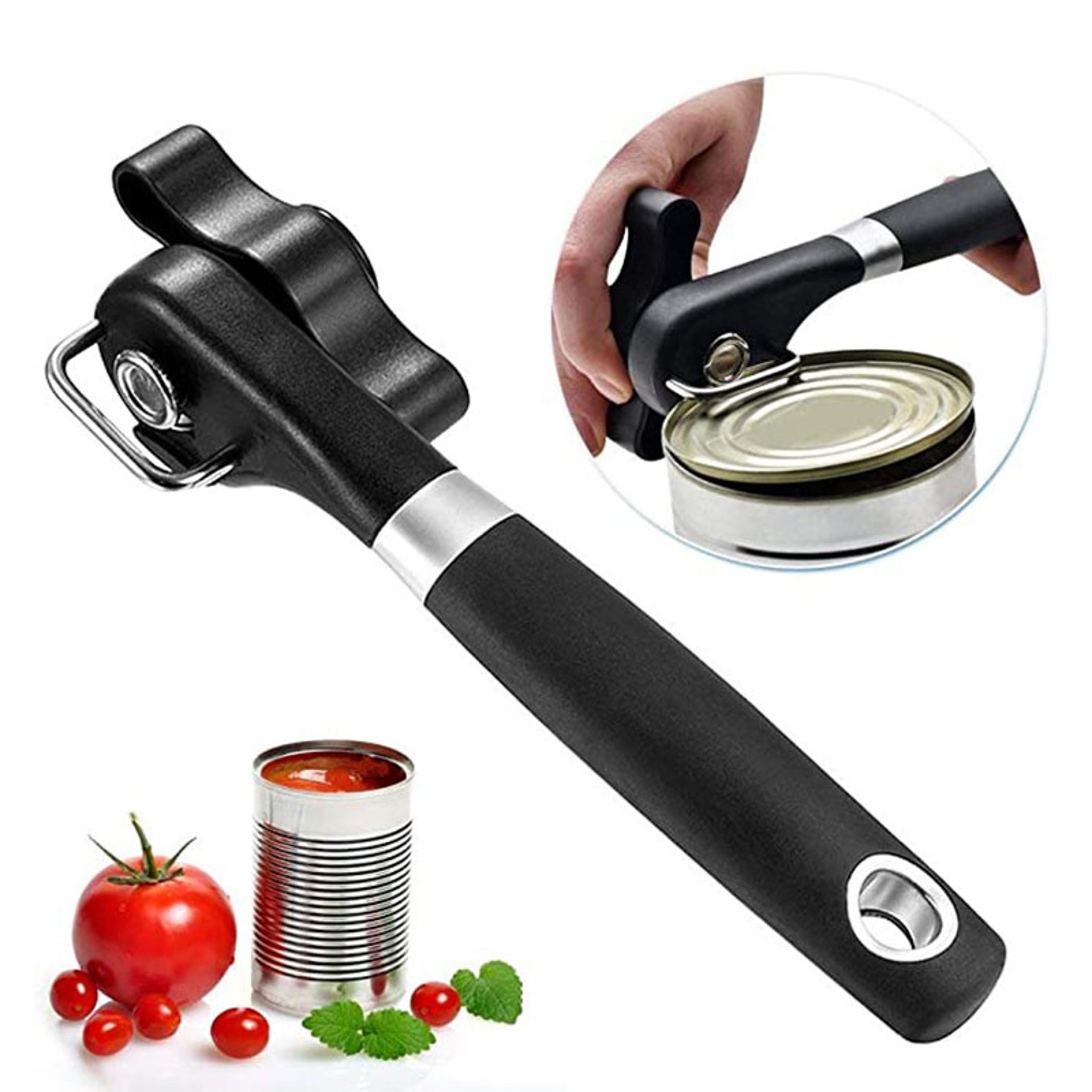 Safe Cut Can Opener Smooth Edge Handheld Food Grade Stainless Steel Opener For Kitchen  Restaurant  0