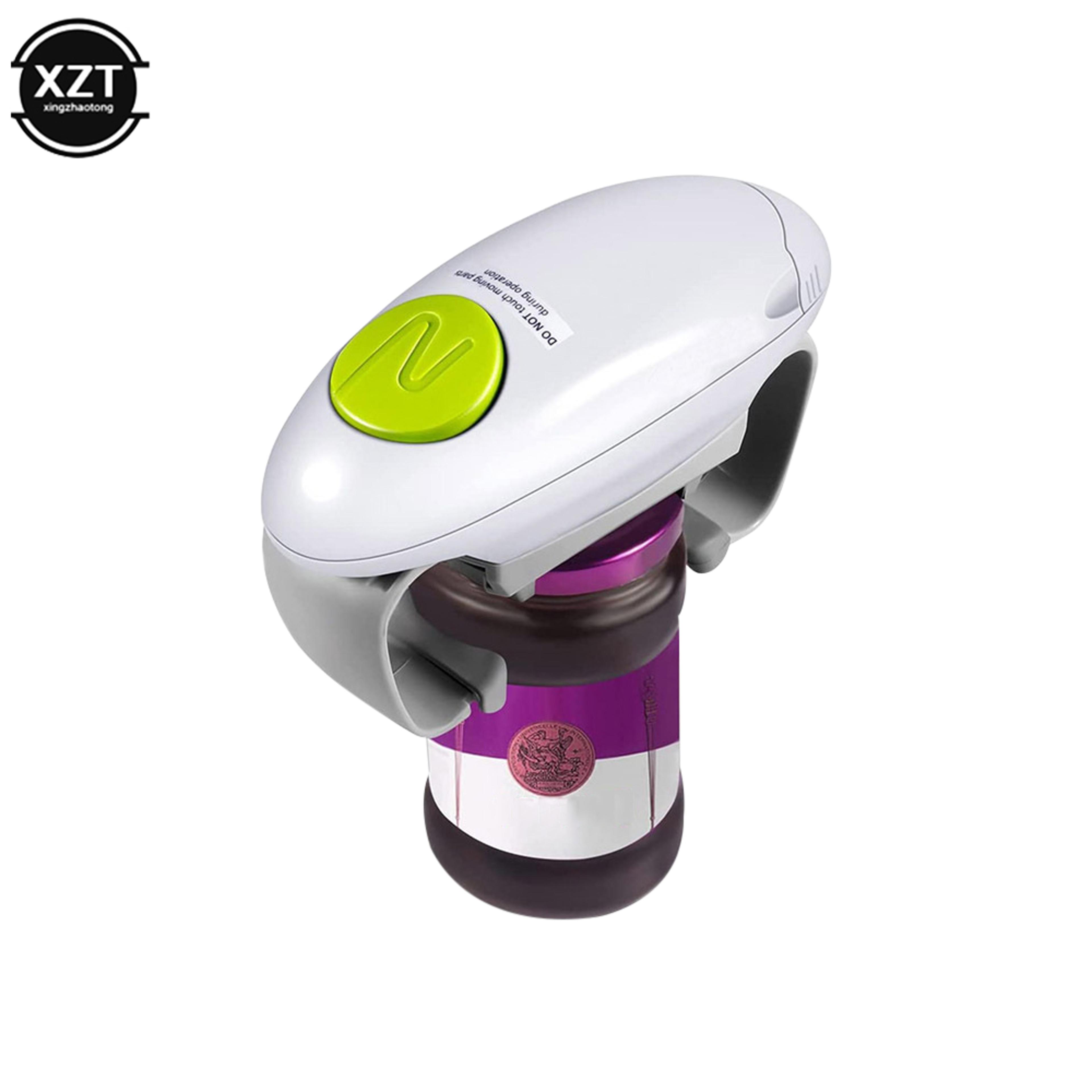 Electric Can Opener Smooth Edge Automatic Jar  Bottle Opener Double Ear Design For Effortless Kitch 2