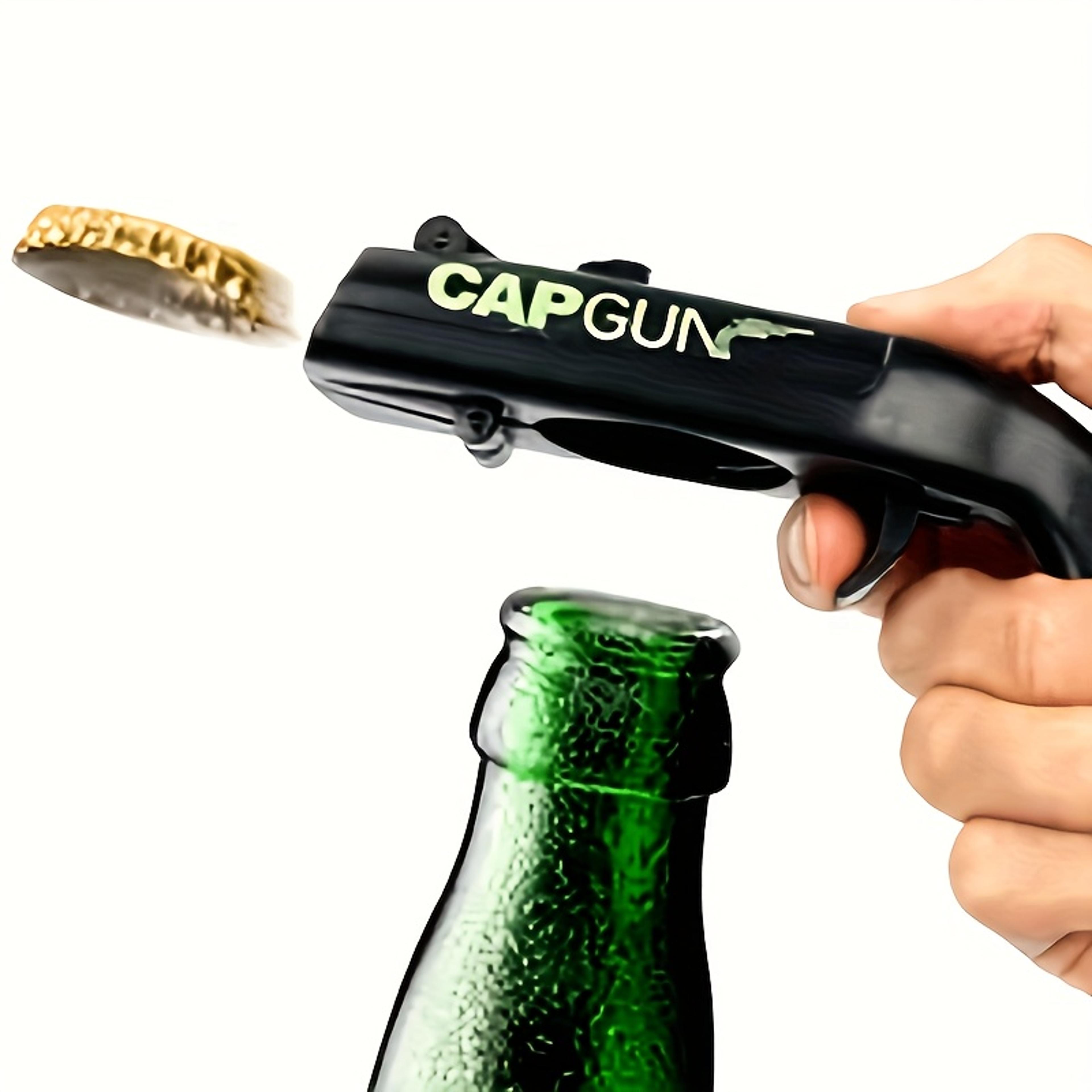 funny cap gun bottle opener for men perfect for home bars & parties