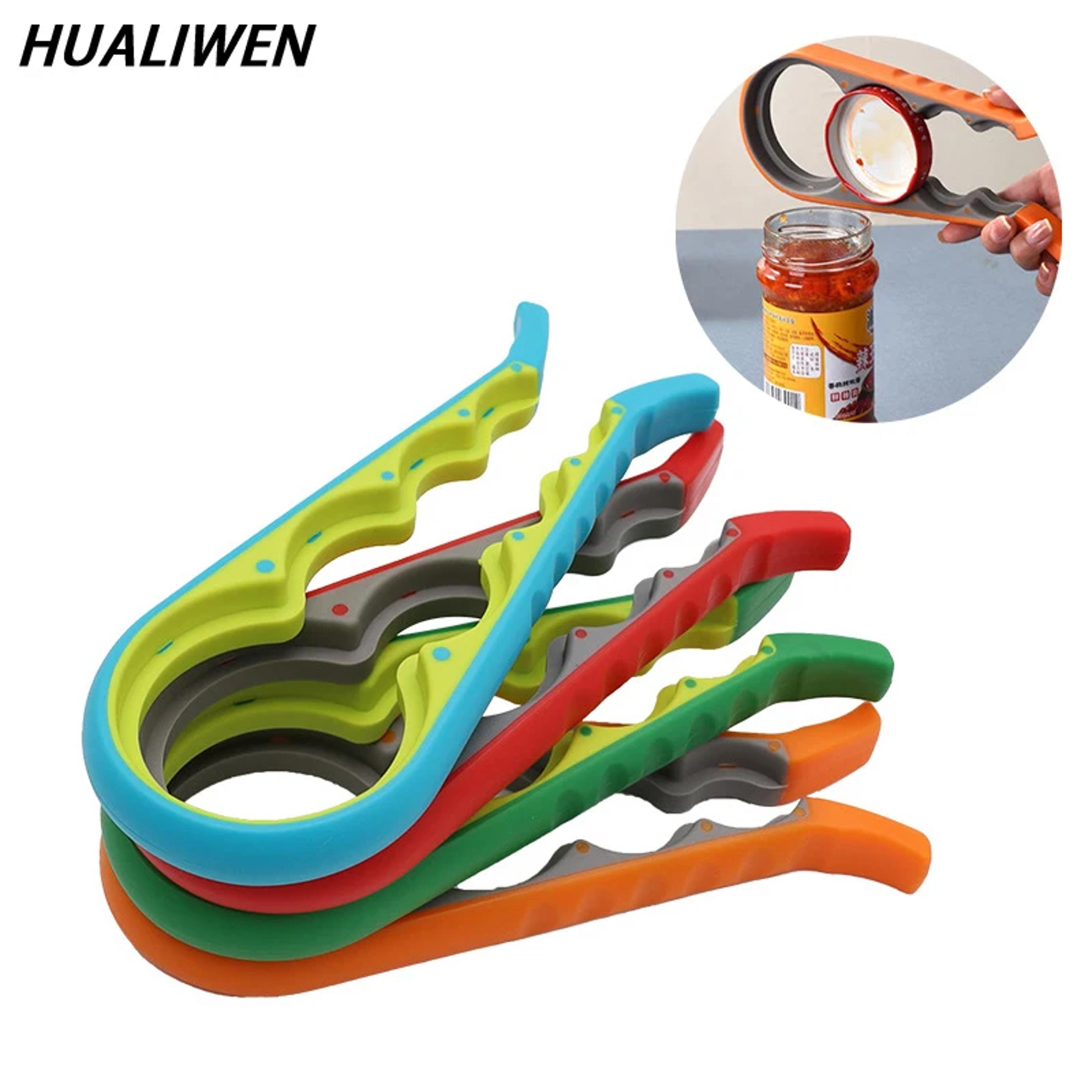 lid & jar opener multifunctional bottle & can opener tool for kitchen use