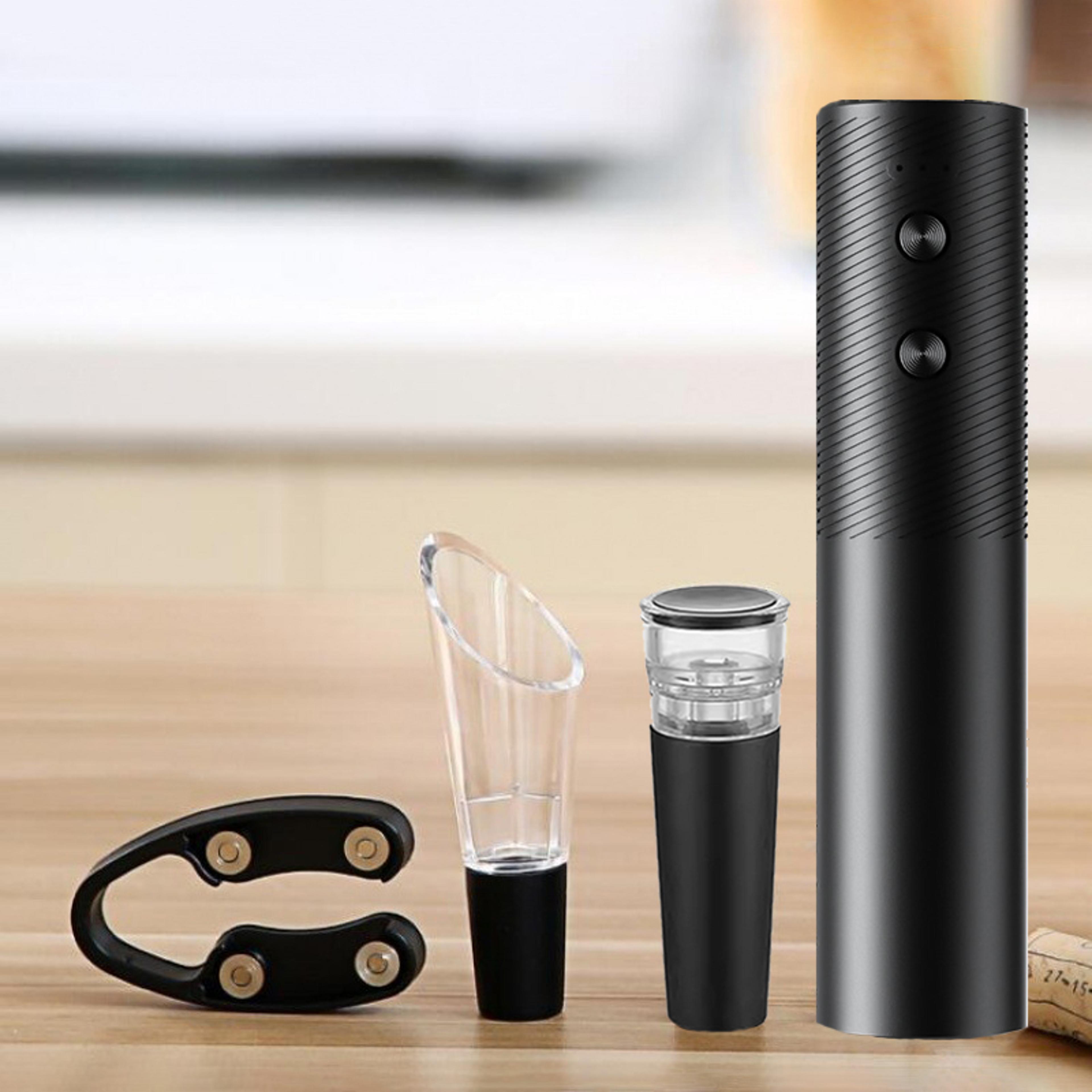 Rechargeable Electric Wine Bottle Opener Set Automatic Red Wine Corkscrew USB Charging Wine Opener  6