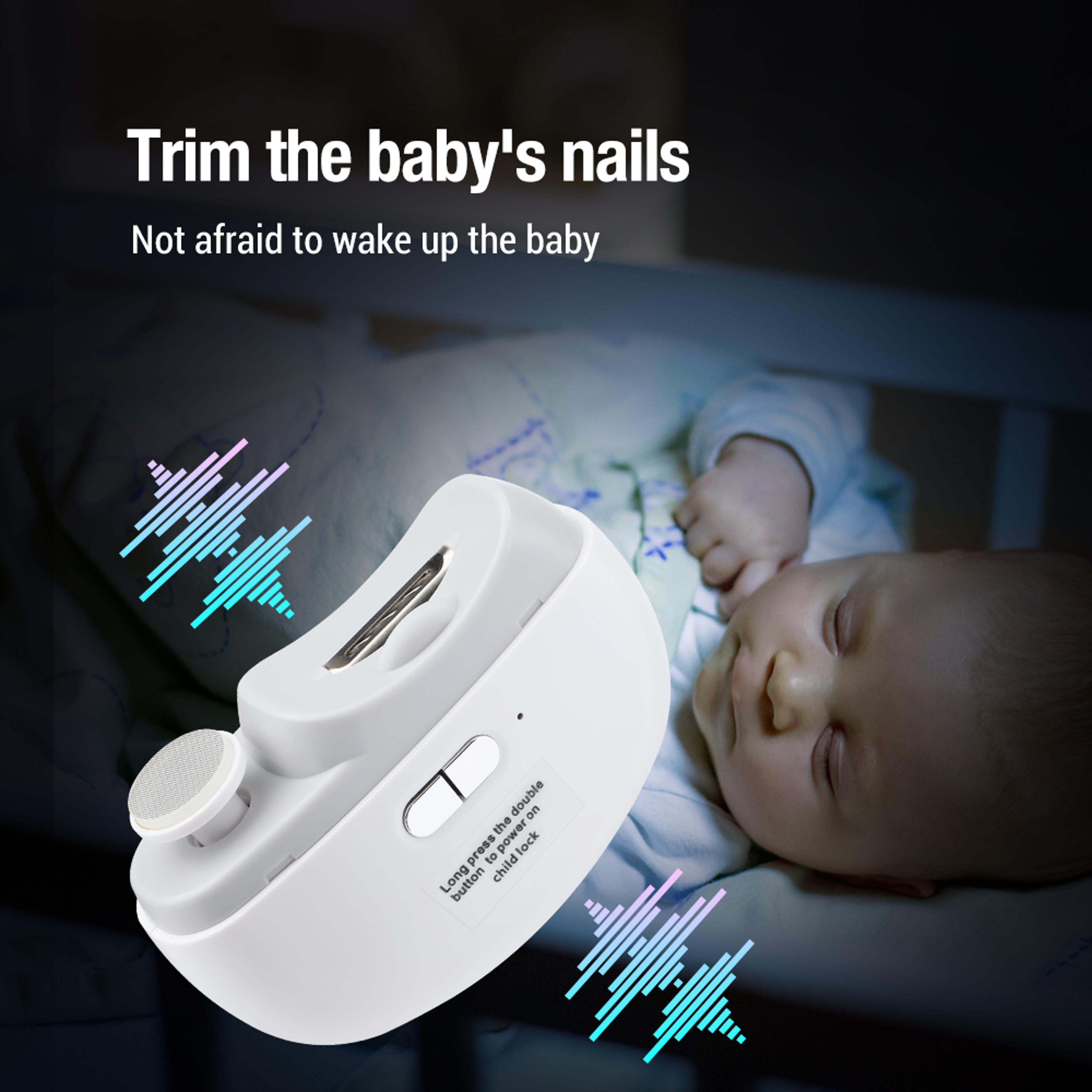 Electric Nail Clipper With LED Light Rechargeable Automatic Trimmer 4