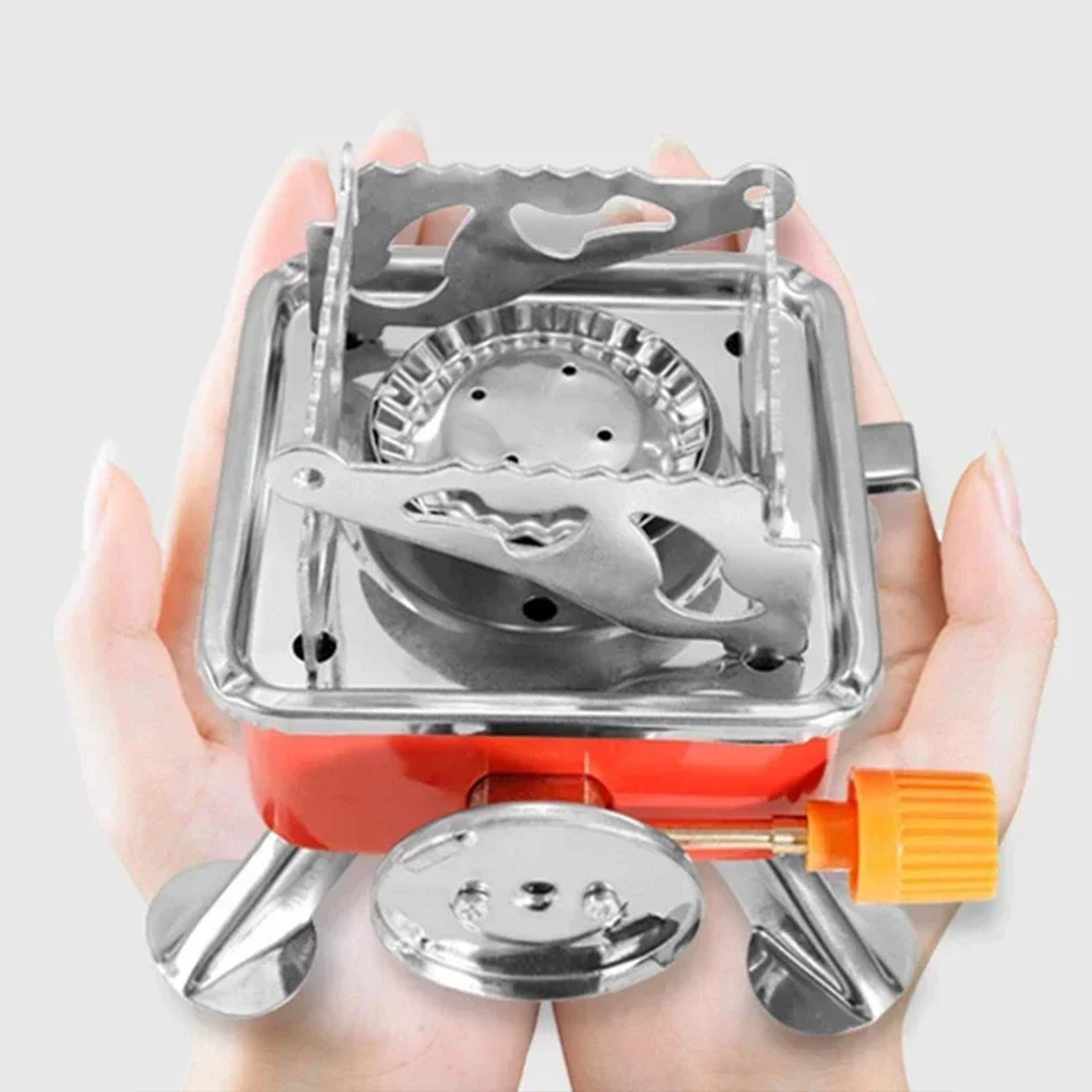 Portable Camping Burner Stove Foldable  Windproof Gas Tank Stove For Hiking Backpacking And BBQ Gri 4