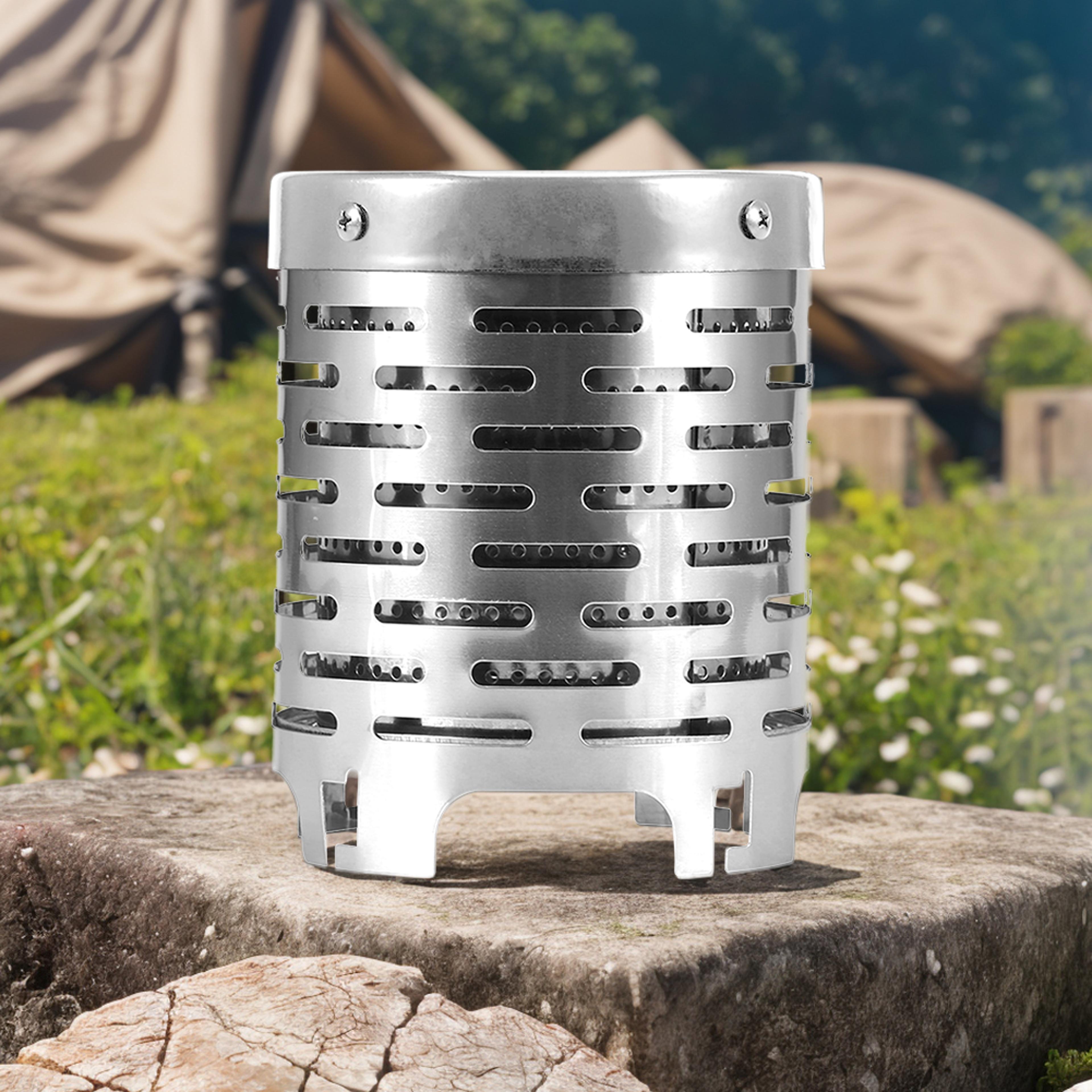 mini gas heater stove portable stainless steel warmer for outdoor camping
