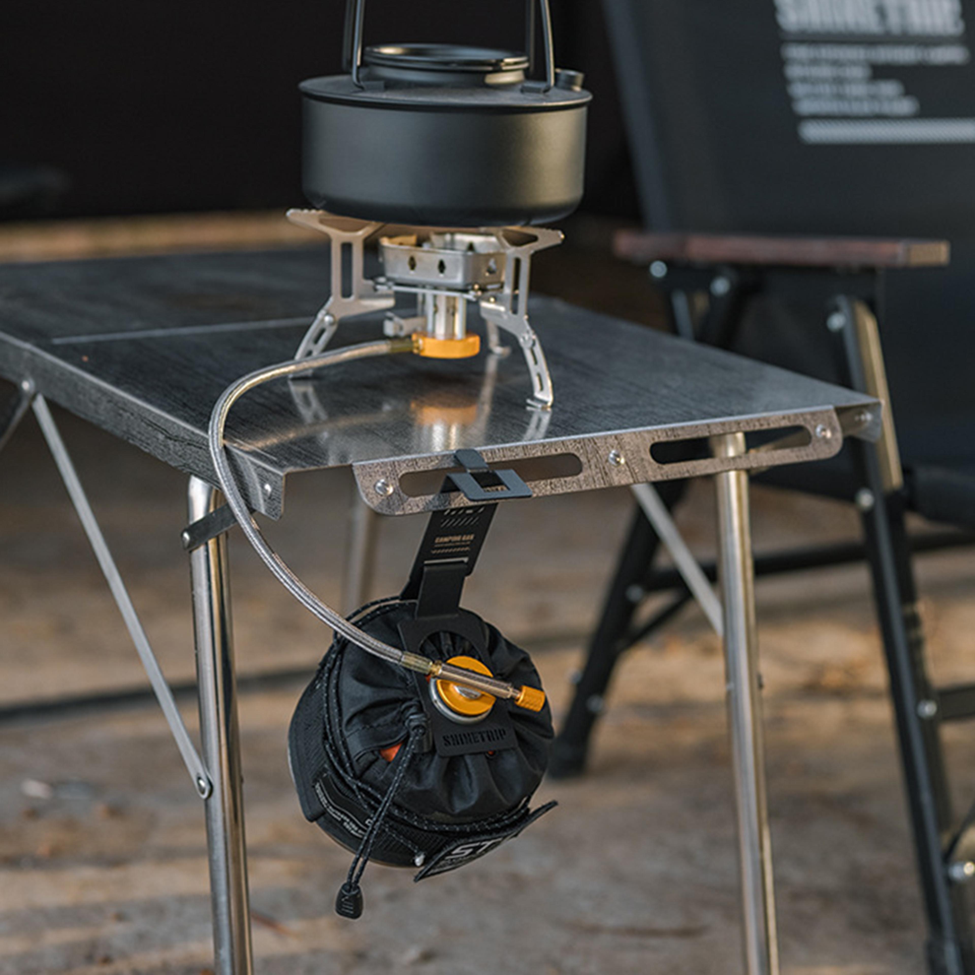 Heavy Duty Camping Table Butane Gas Tank Hanger Stainless Steel Camping Table Hanger  Outdoor Campi 4